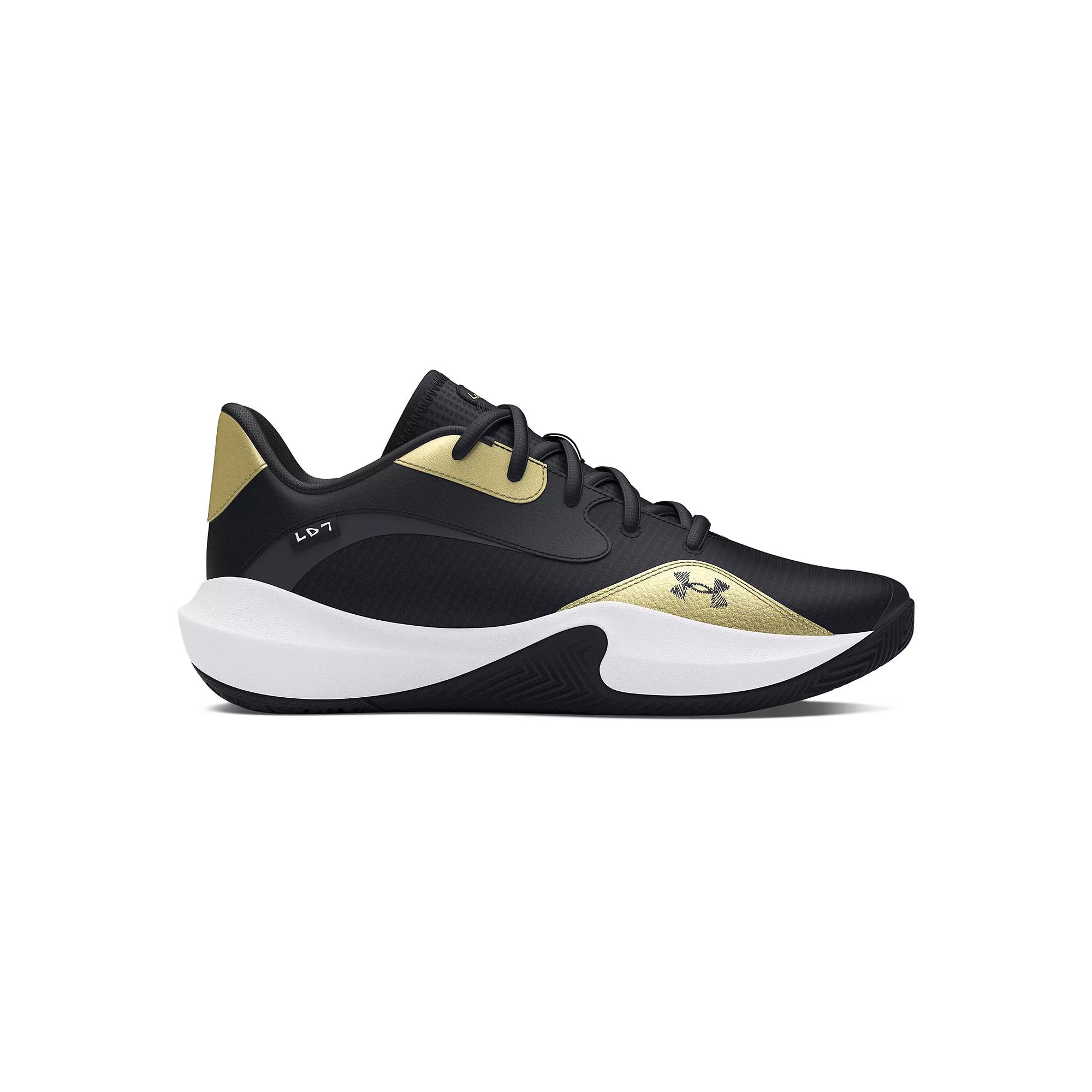 Under Armour Lockdown 7 Low Men's Basketball Shoes, Size: M7W8.5, Black Product Image