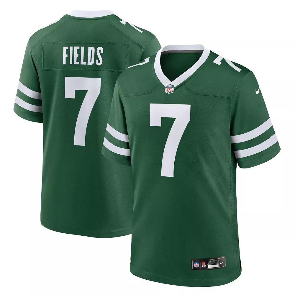 Justin Fields New York Jets Nike Mens NFL Game Jersey | 67NM03T672F-6X3 Product Image