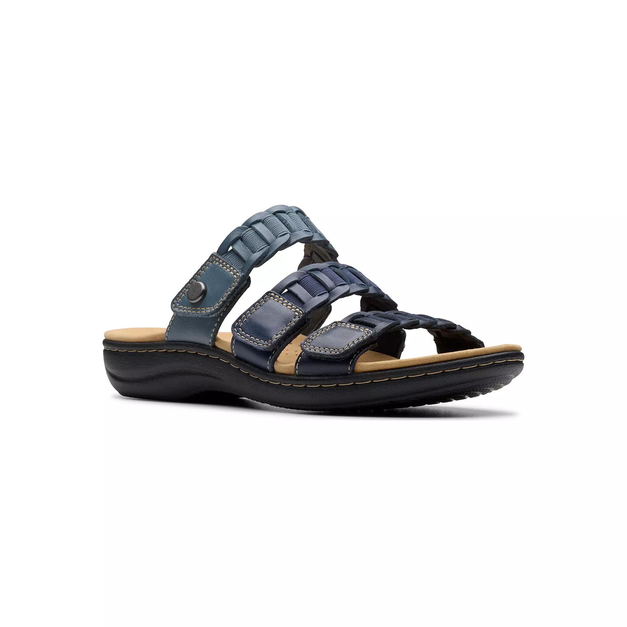 Clarks® Laurieann Hope Women's Leather Slide Sandals,  Product Image
