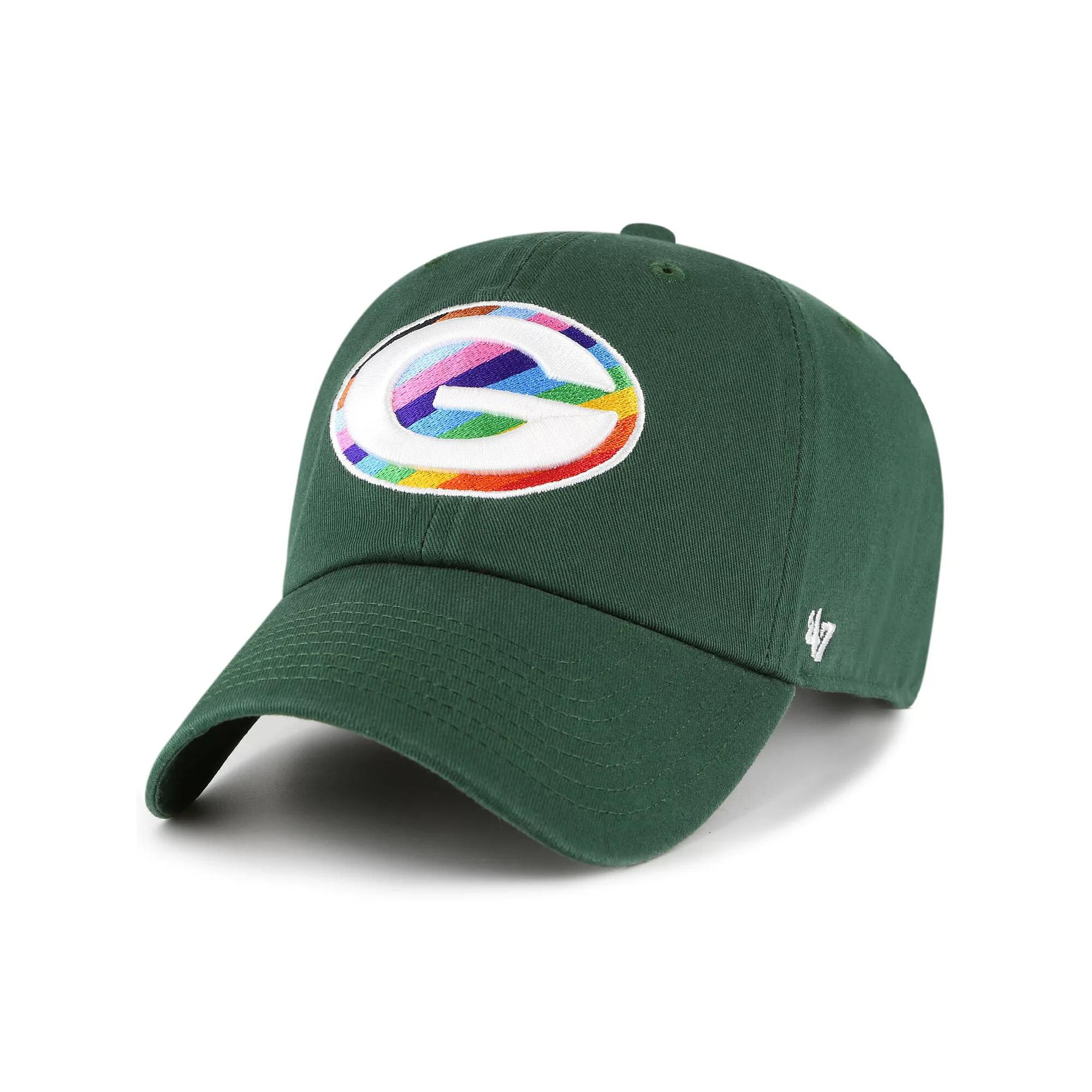 Men's '47 Green Green Bay Packers Pride Clean Up Adjustable Hat Product Image