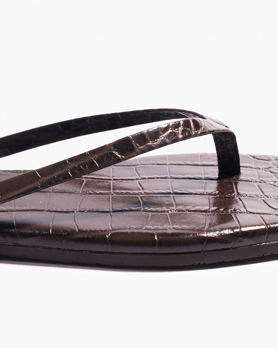 Square Toe Lily Croc - Carob Product Image