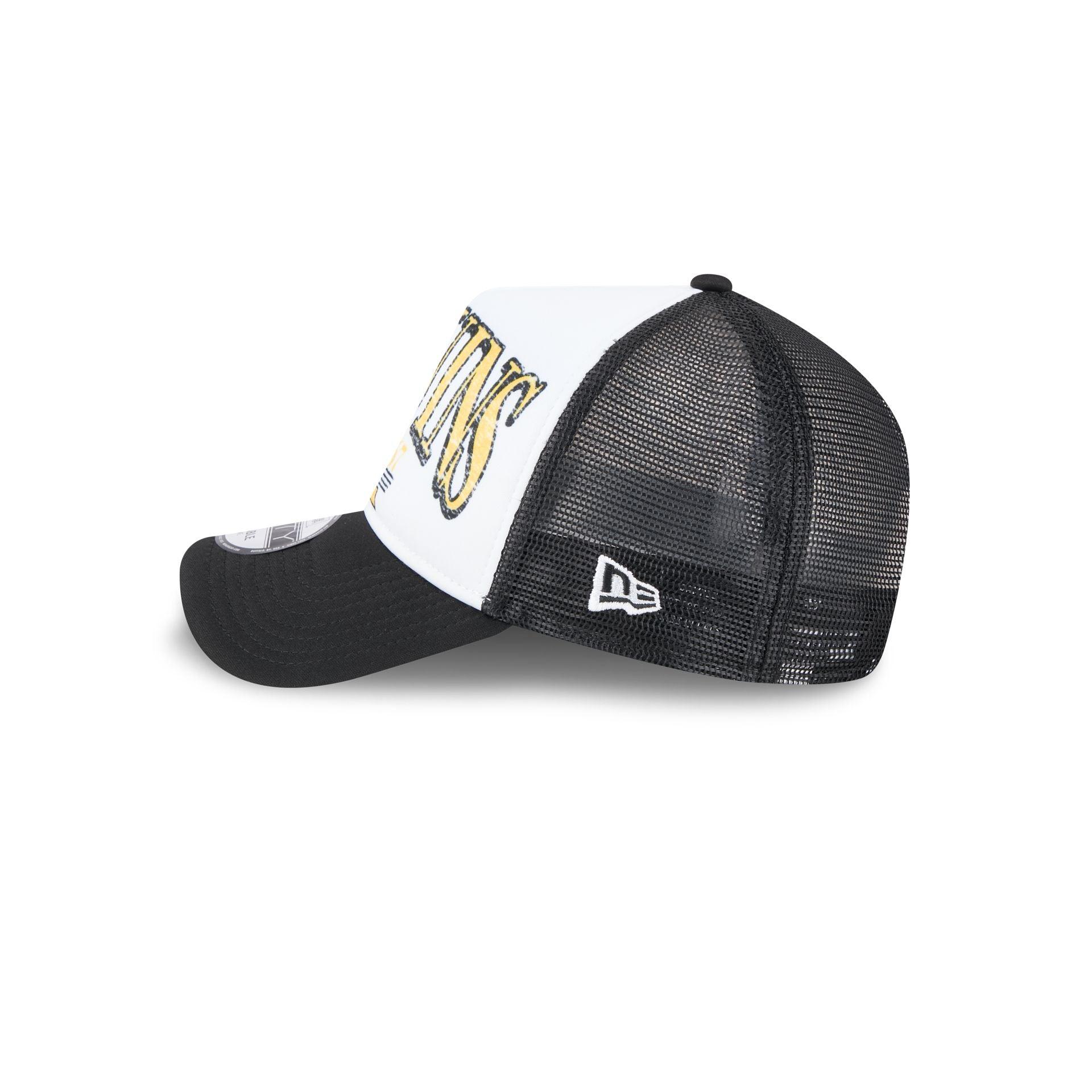 Pittsburgh Penguins Distressed 9FORTY A-Frame Trucker Hat Male Product Image