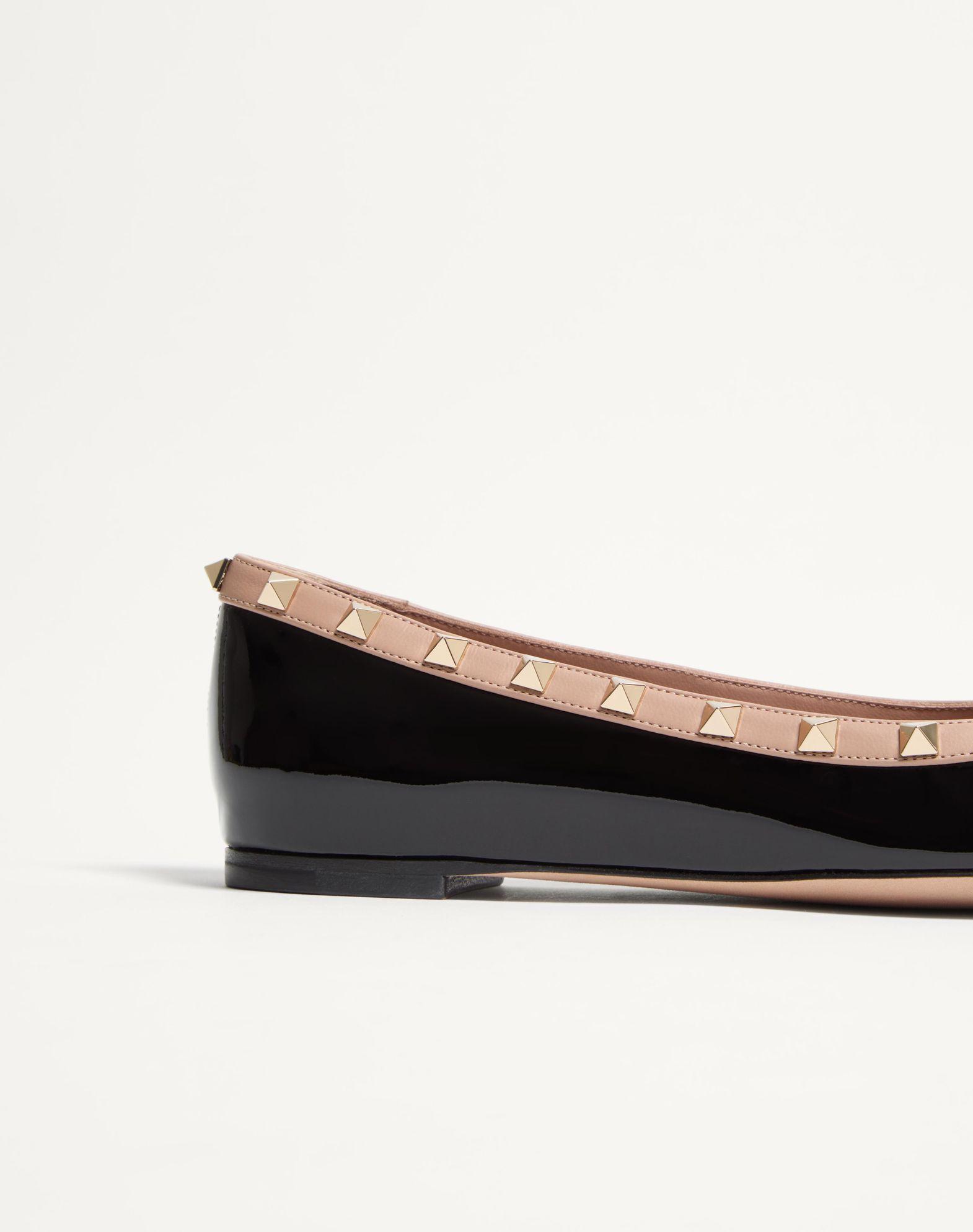 Rockstud Patent Leather Ballerina Product Image