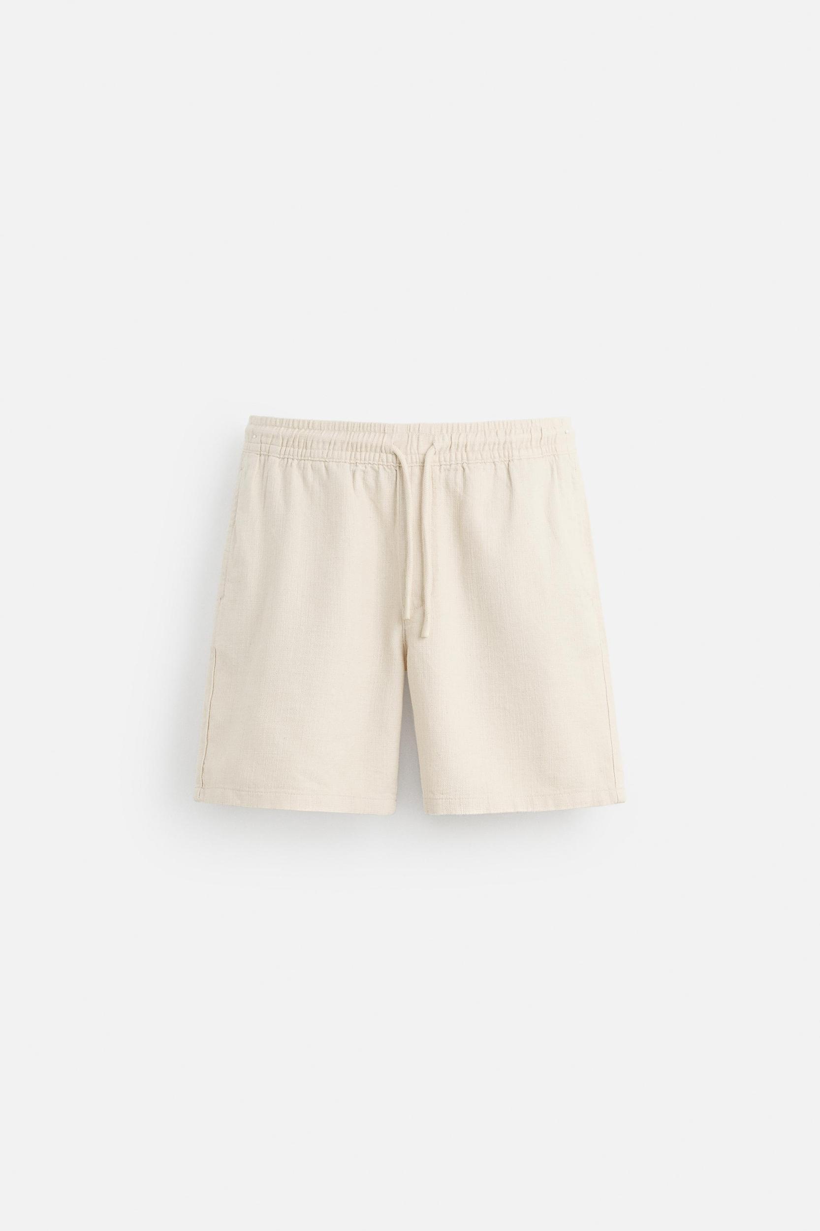 TEXTURED REGULAR FIT SHORTS Product Image