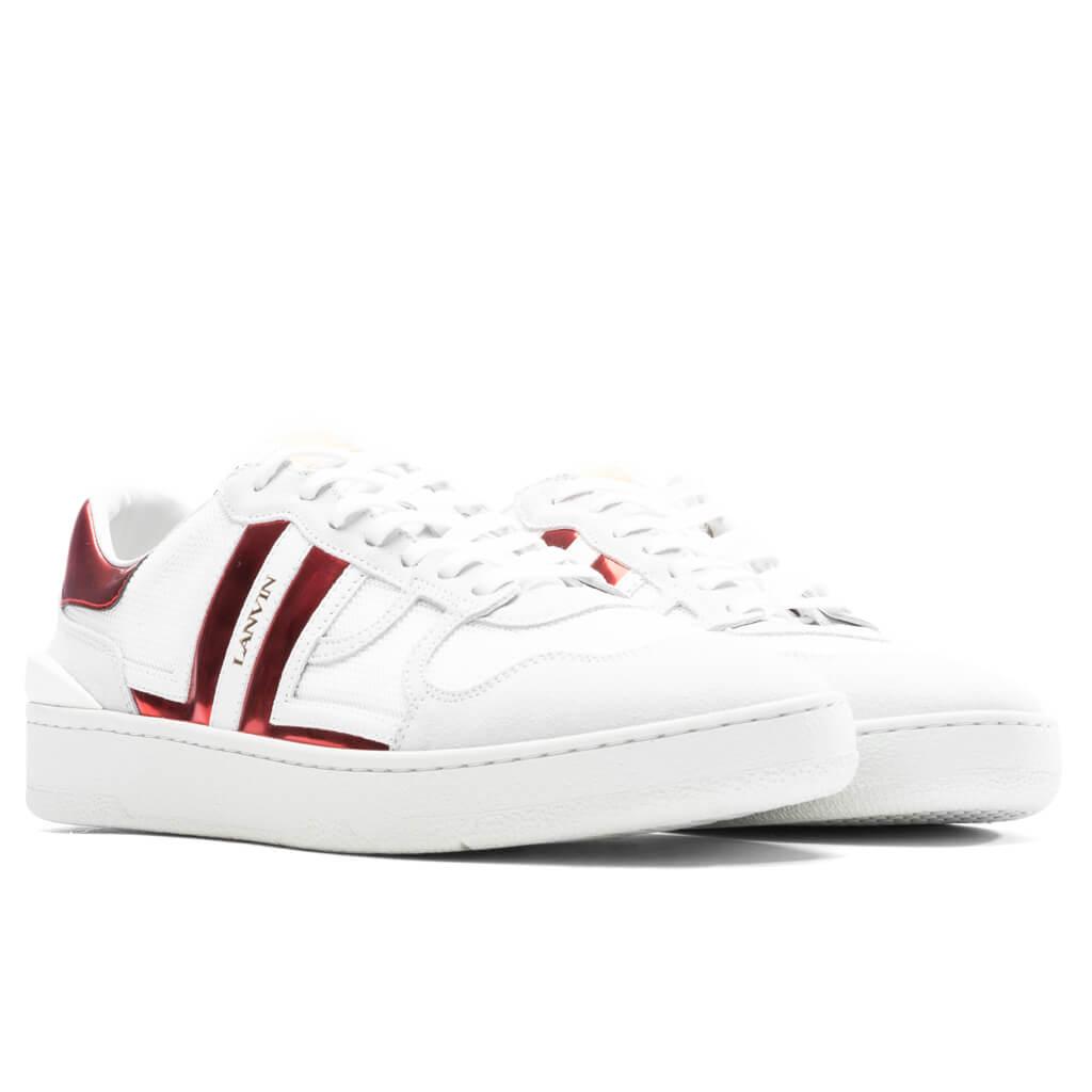 Clay Low Top Sneakers - White/Red Male Product Image