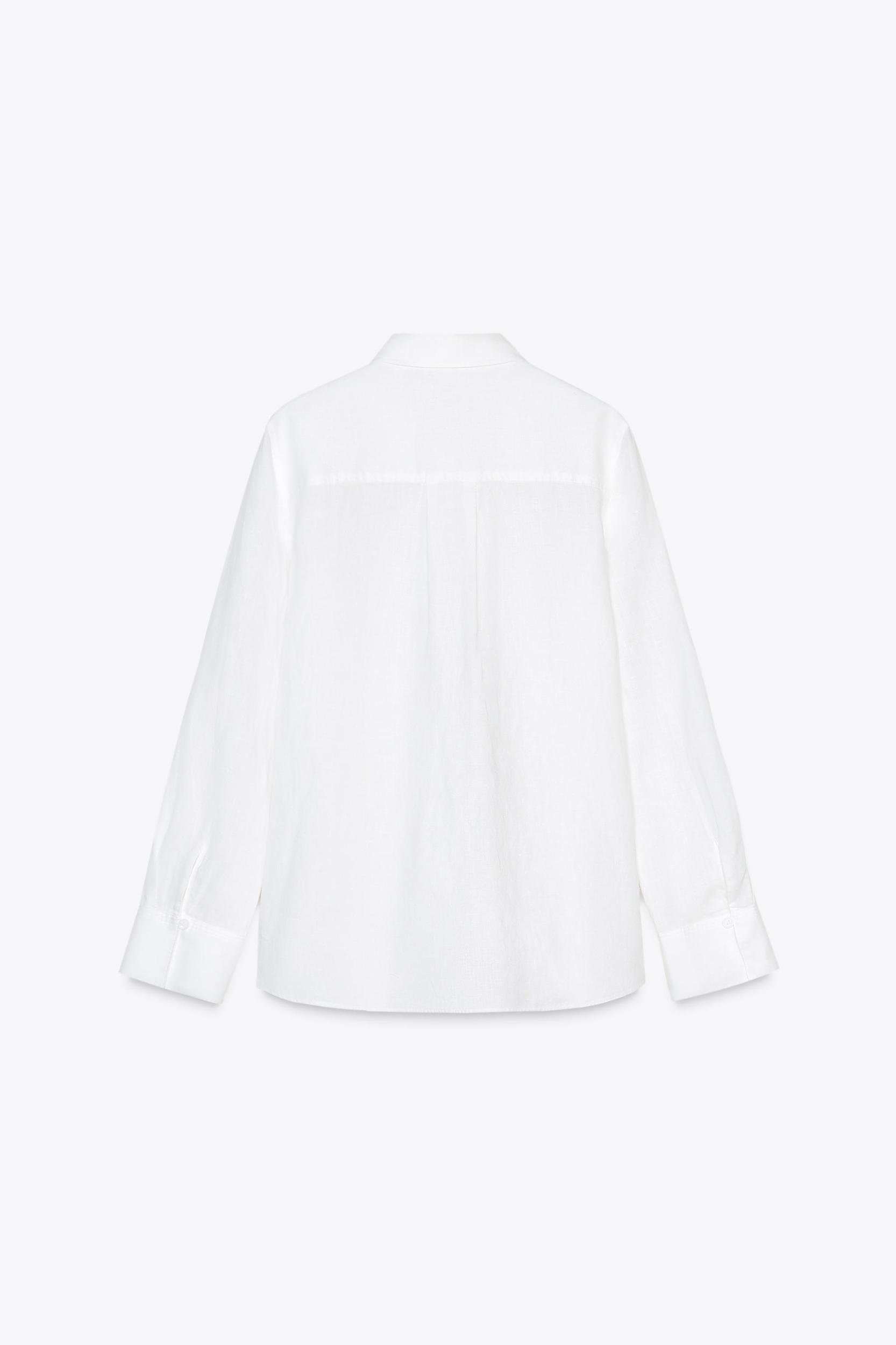 100% LINEN SHIRT ZW COLLECTION Product Image