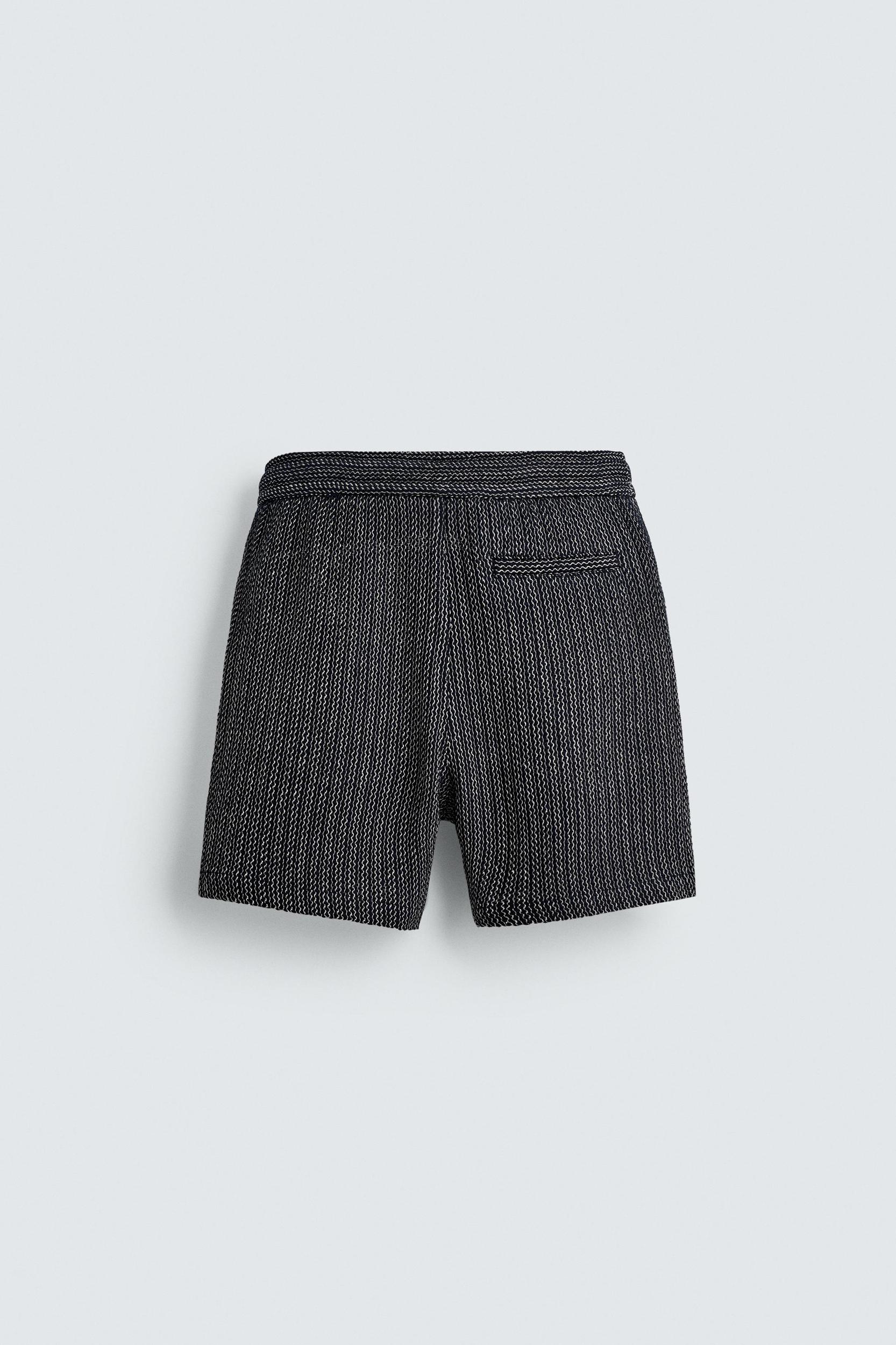 JACQUARD TEXTURED SHORTS Product Image