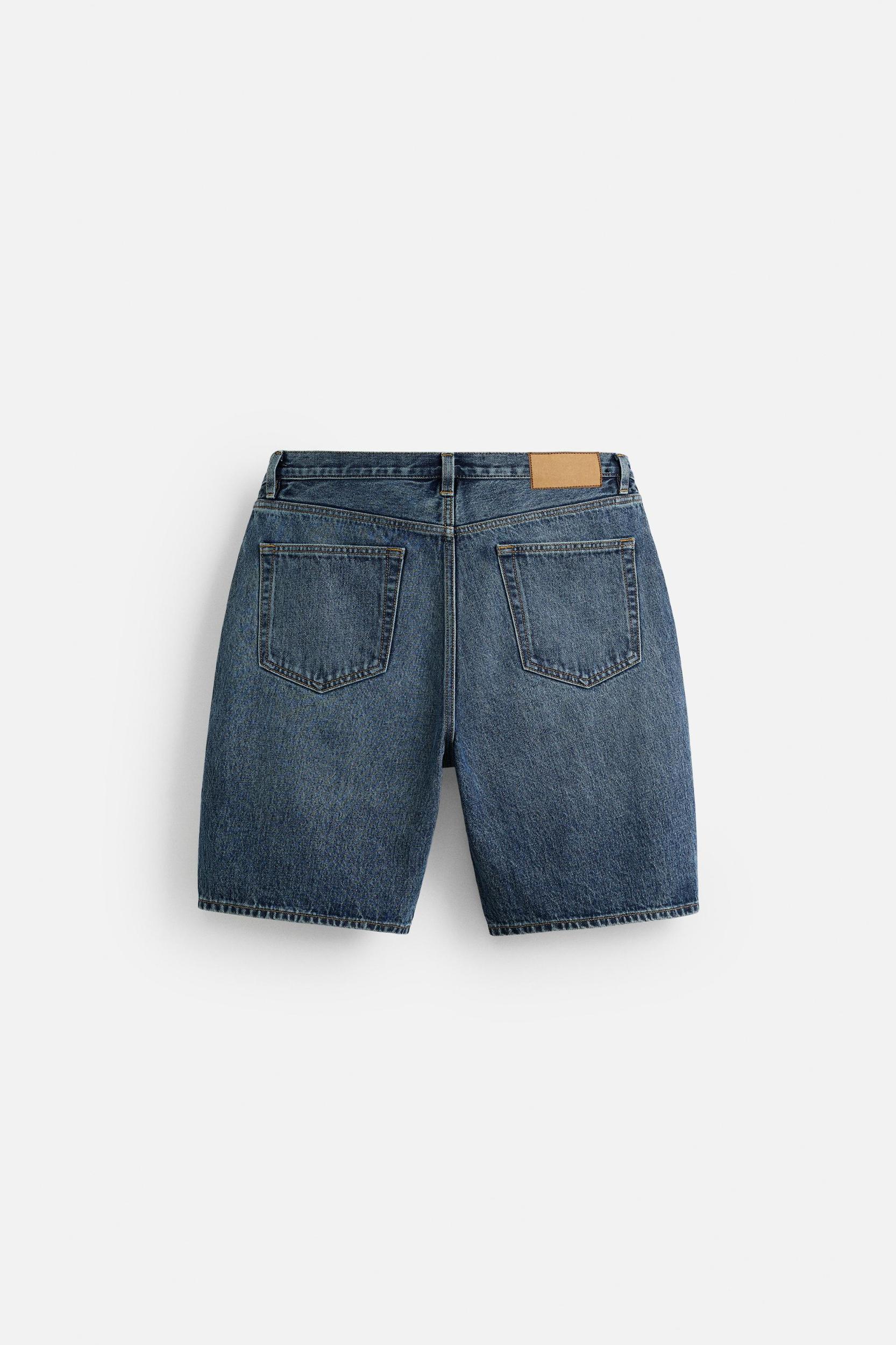 STRAIGHT FIT DENIM SHORTS Product Image