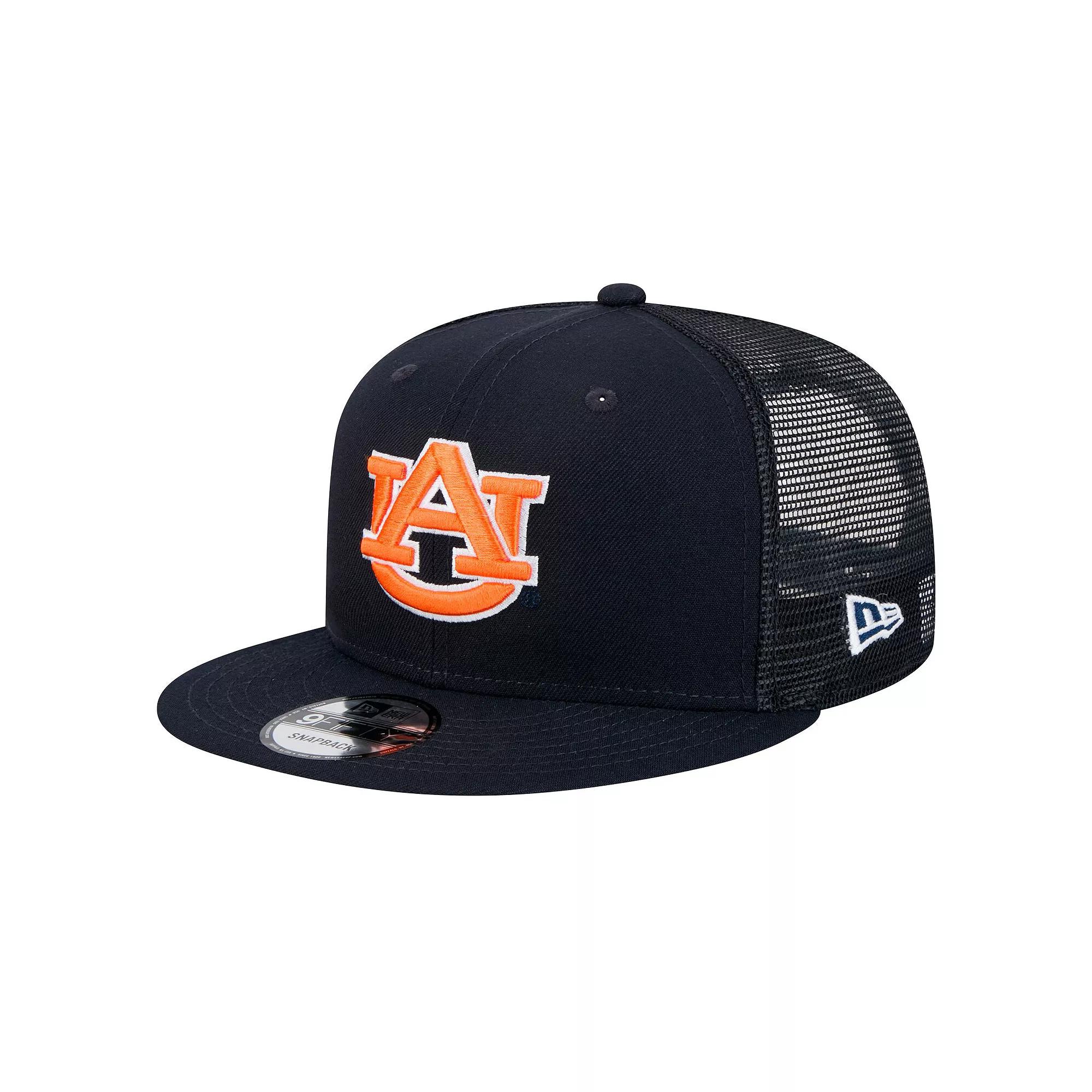 Men's New Era Navy Auburn Tigers 9FIFTY Trucker Snapback Hat, Blue Product Image