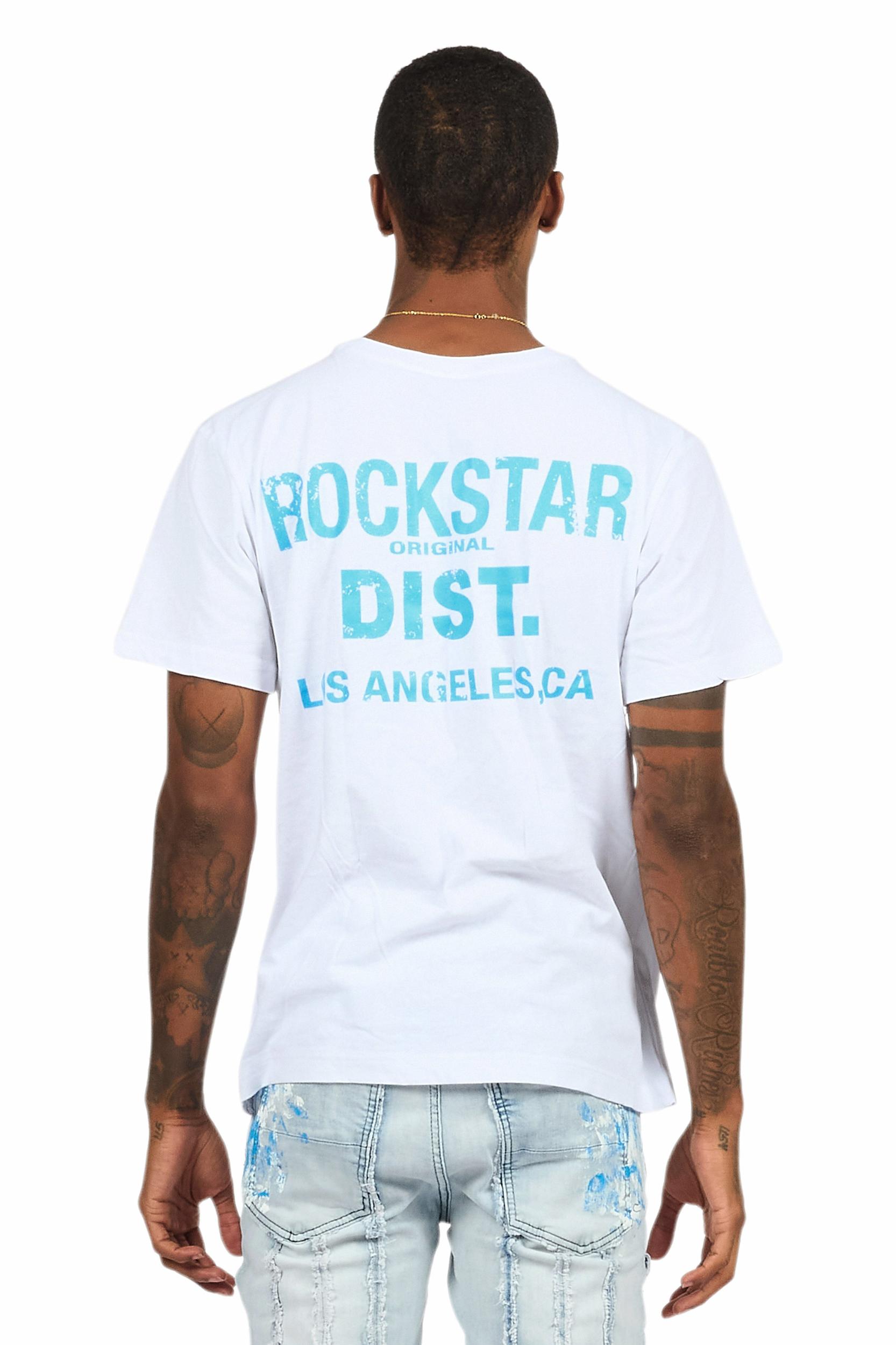 Lake White/Aqua Graphic T-Shirt Male Product Image