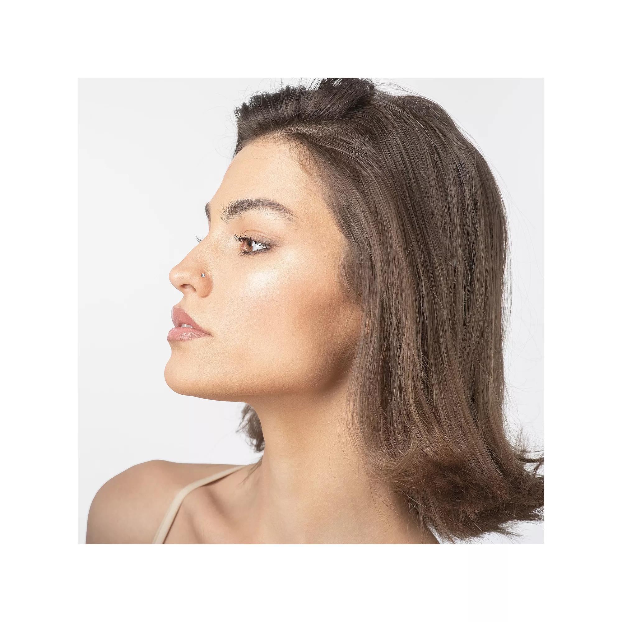 Lila Moon 14k Gold 1.7 mm Diamond Accent Stud Nose Stud, Women's, 14k Whgold Product Image