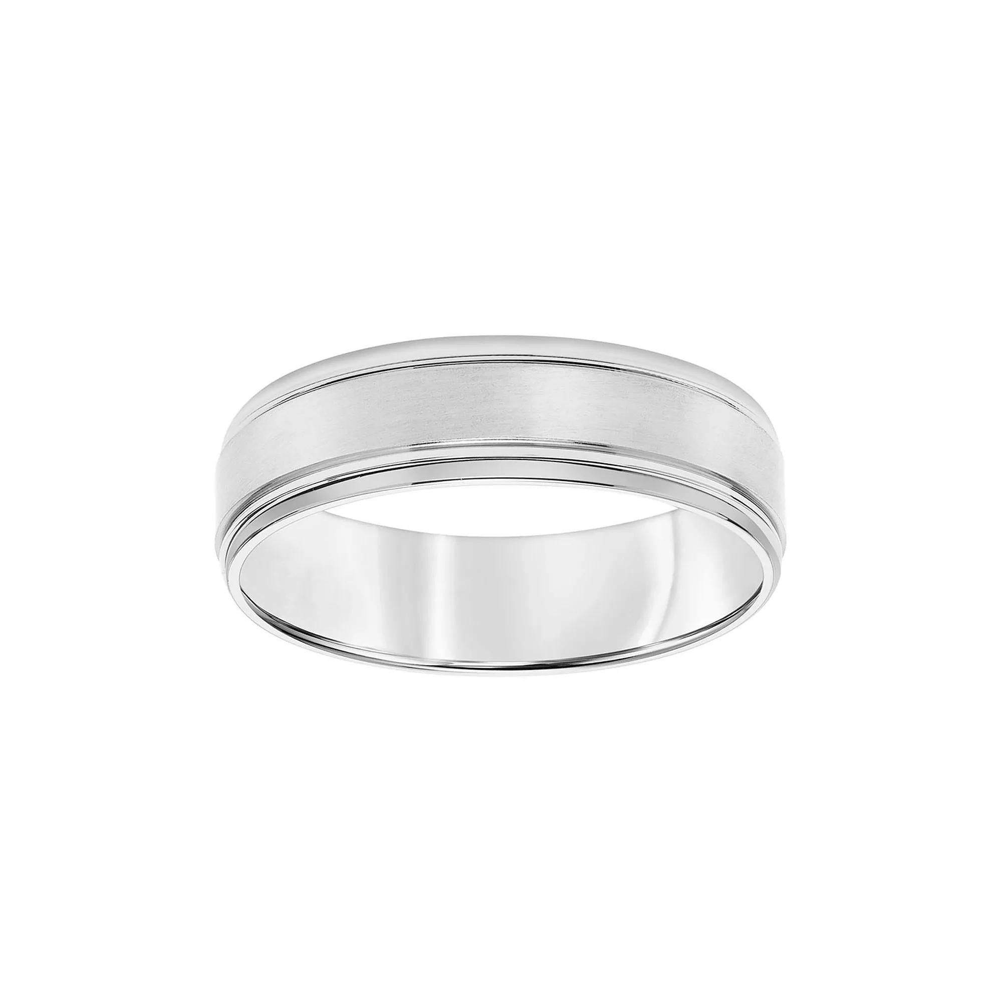 AXL 10k White Gold 6 mm Comfort Fit Men's Band, Size: 9 Product Image