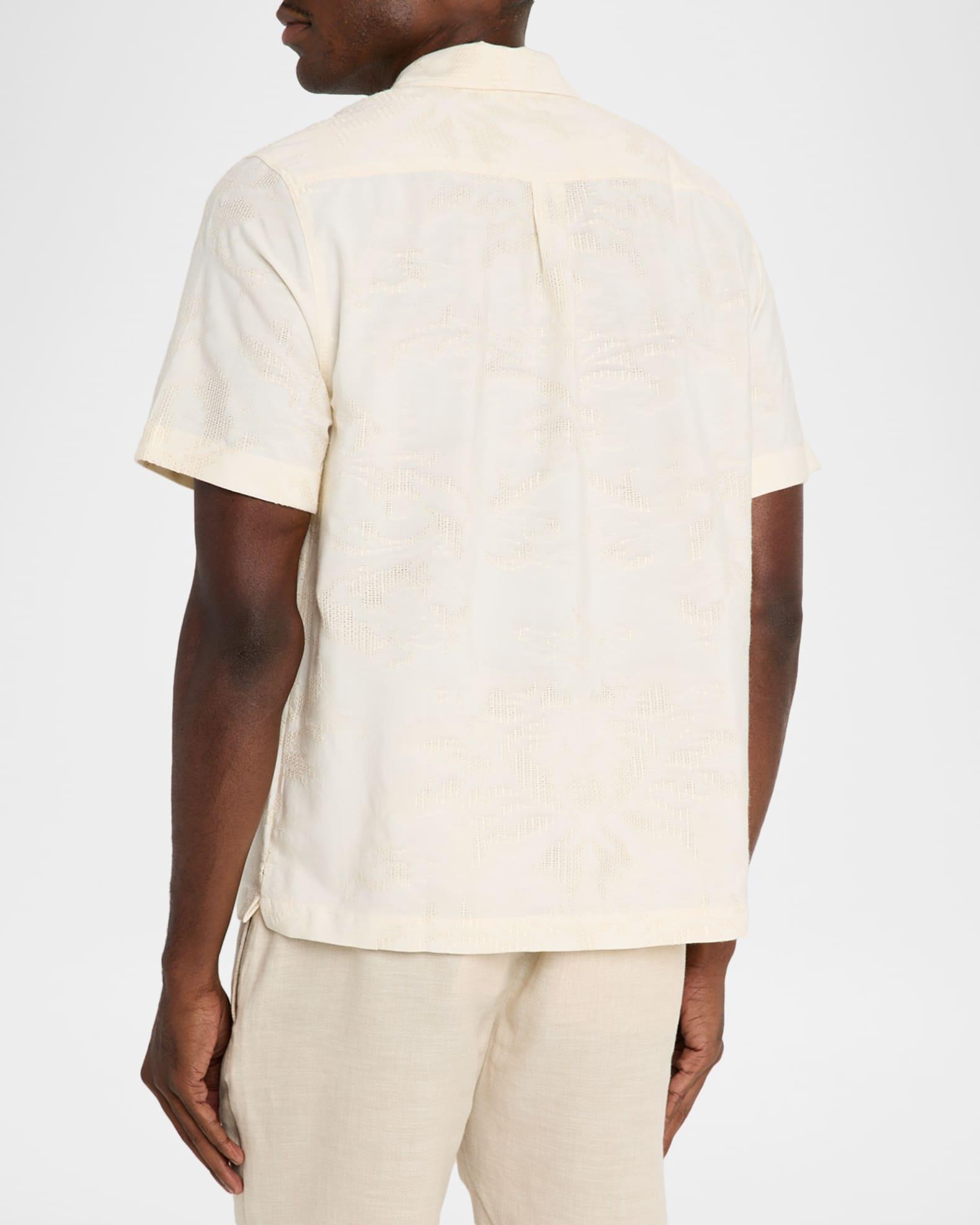 Men's Franca Raffia Jacquard Camp Shirt Product Image