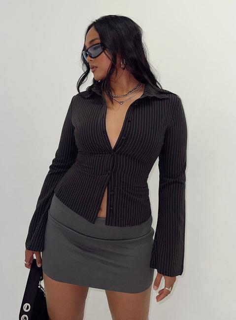 Anni Stripe Shirt Pinstripe Product Image