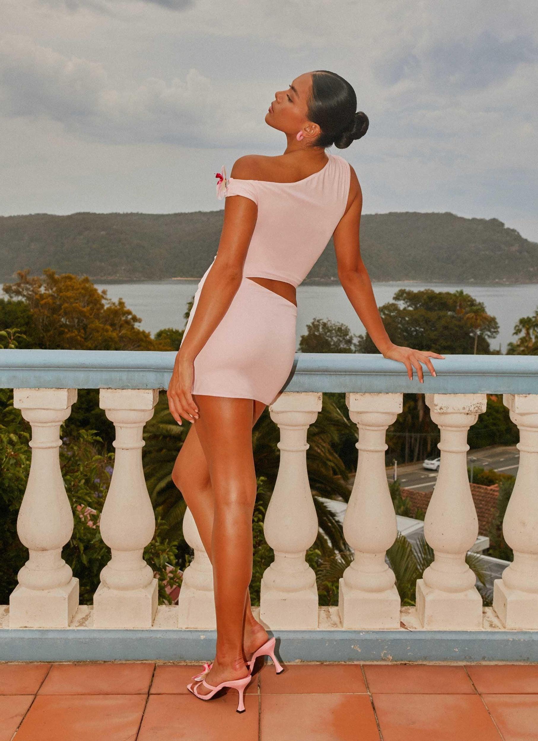 Castaway Mini Dress - Pink Product Image