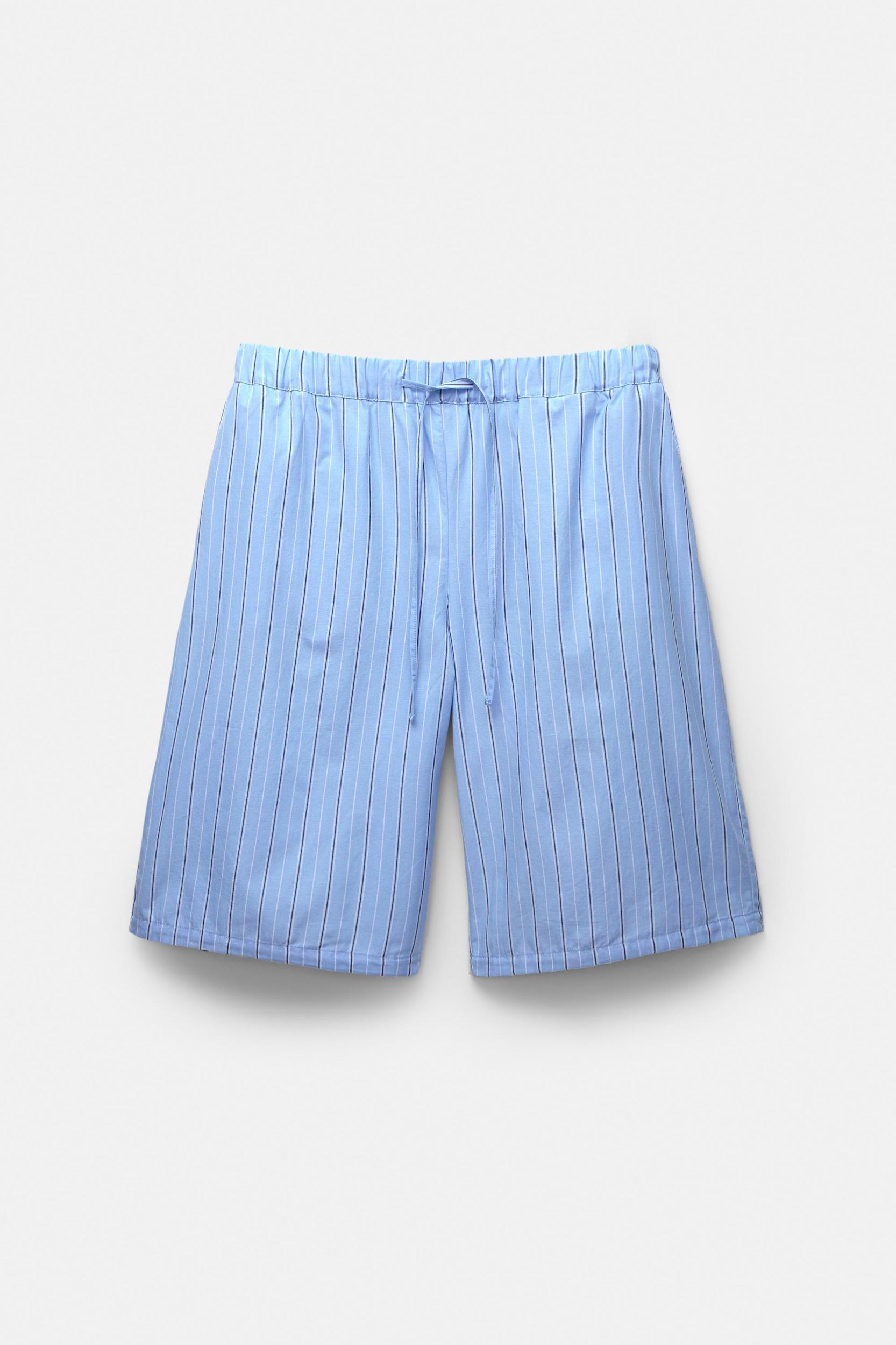 Striped pajama-style Bermuda shorts Product Image