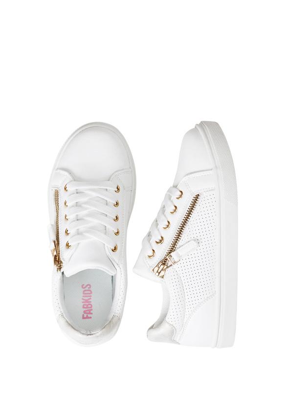 JustFab Margaux Platform Loafer Pump Womens Black/ White Size 8.5 Product Image