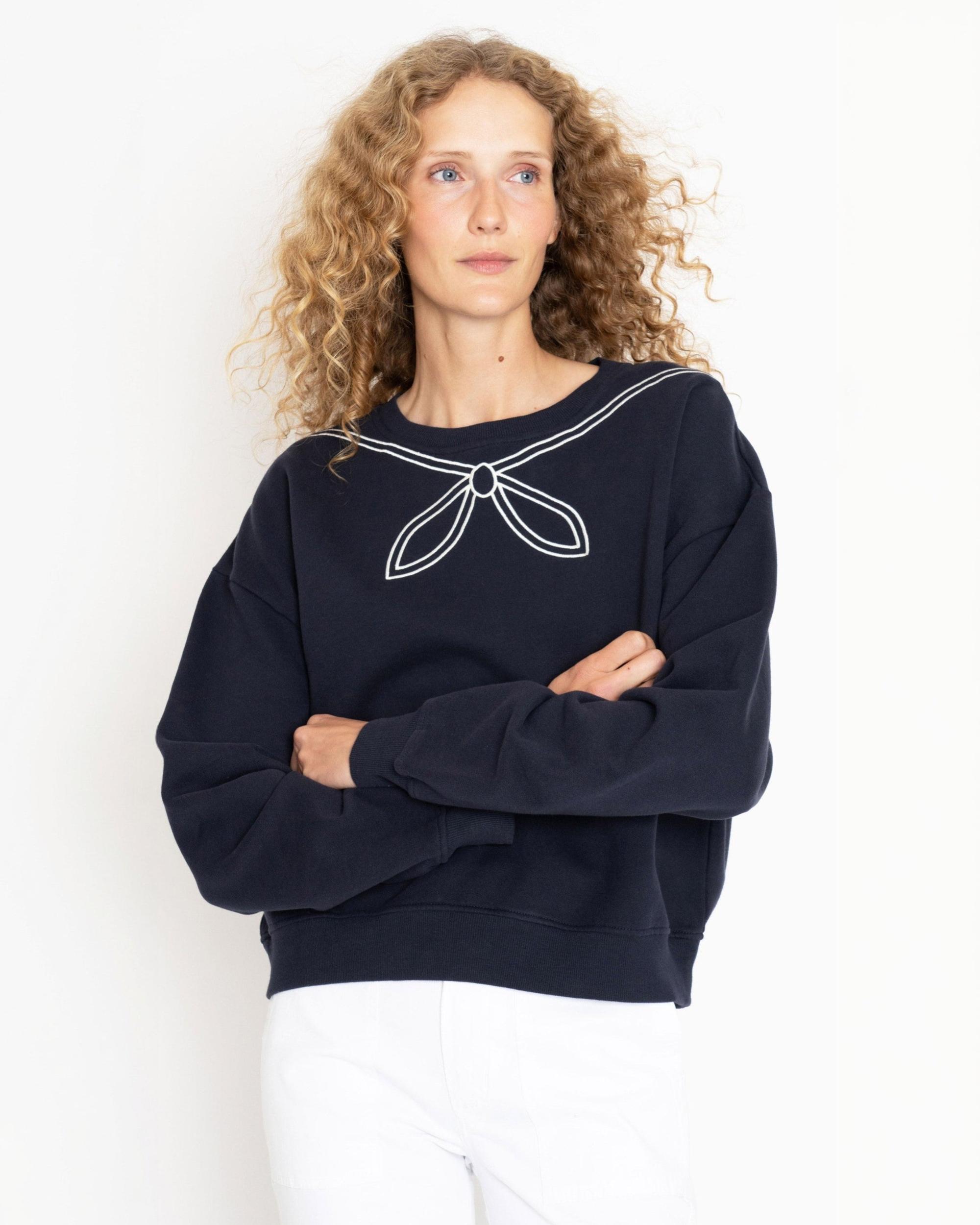 The Sailor Sweatshirt - Navy Female Product Image
