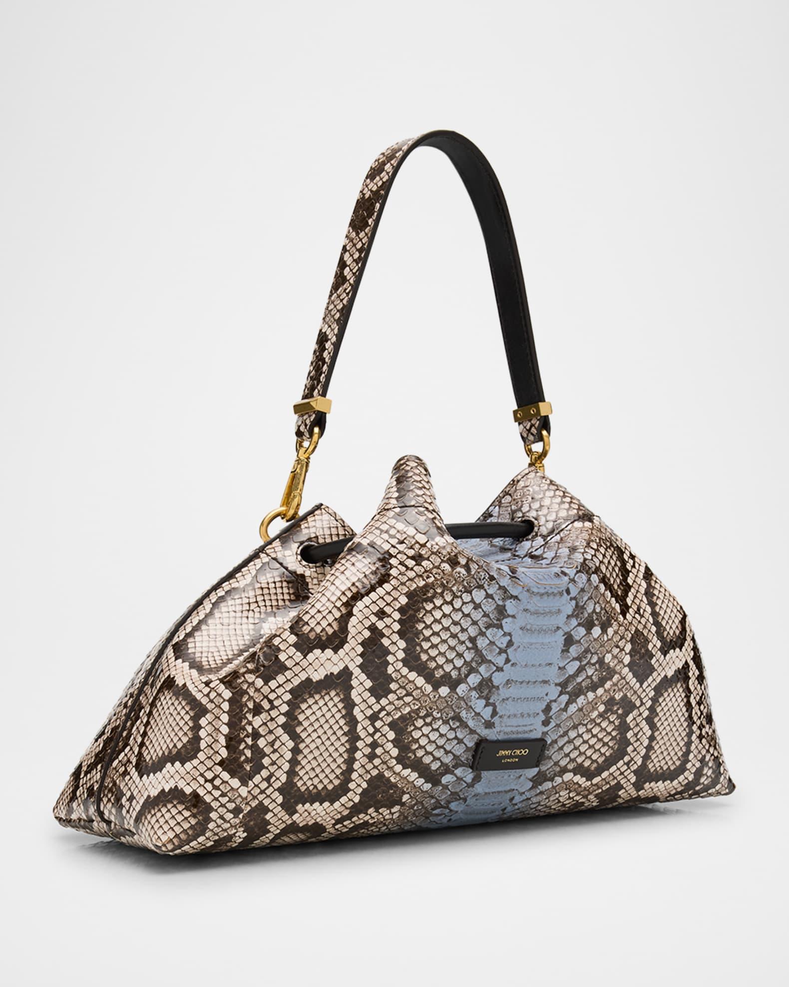 Bon Bon Python-Print Leather Bucket Bag Product Image
