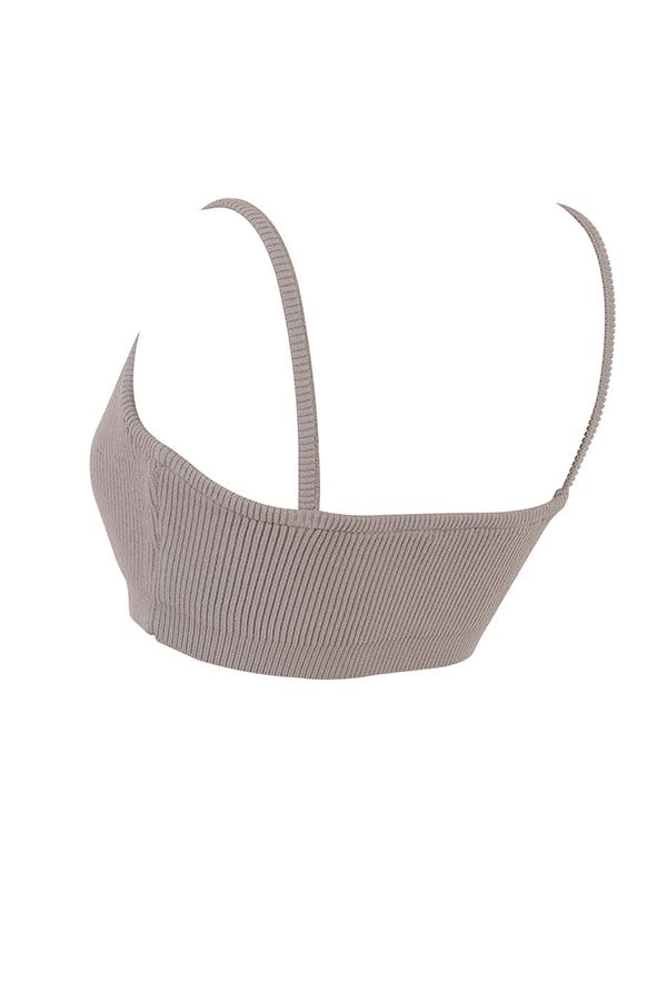 Mitzi  taupe ribbed knit leggings - sale Product Image