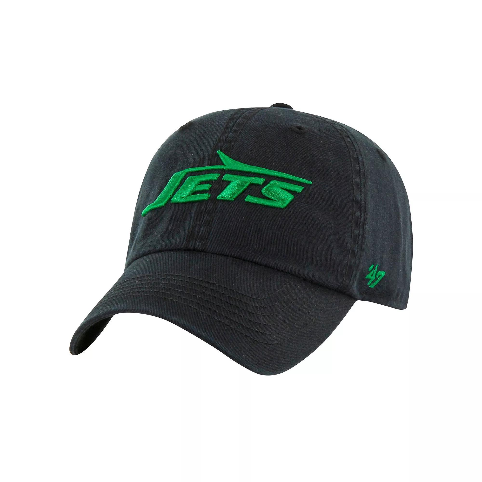 Men's '47 Black New York Jets Classic Franchise Legacy Fitted Hat, Size: Small Product Image