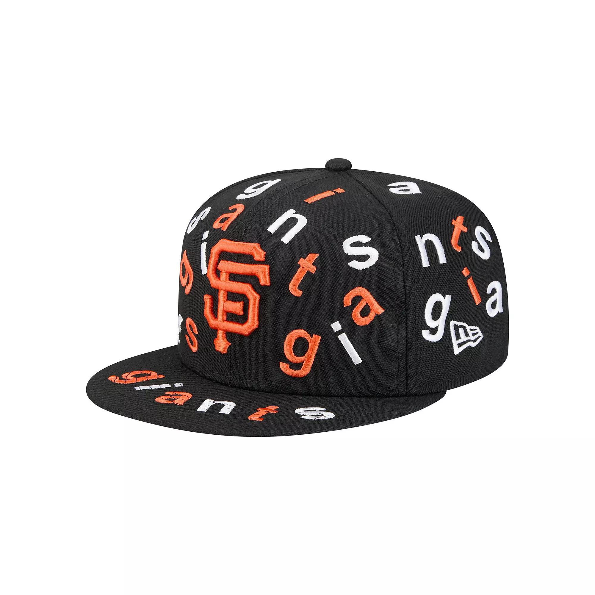 Men's New Era Black San Francisco Giants Team Confetti 59FIFTY Fitted Hat,  Product Image