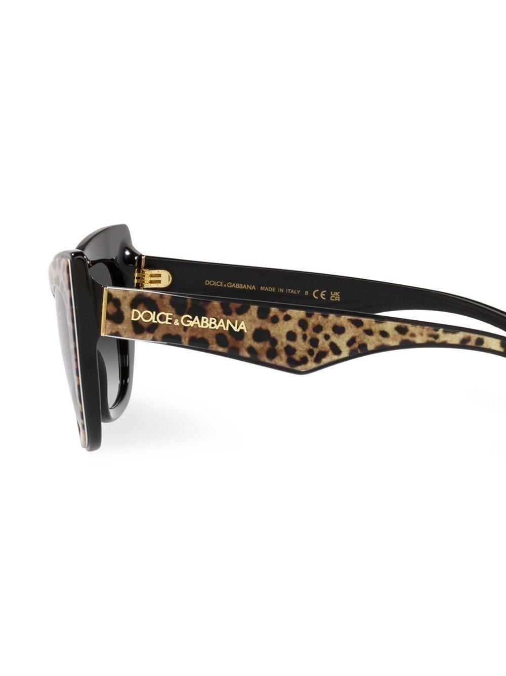 leopard-print tinted sunglasses Product Image