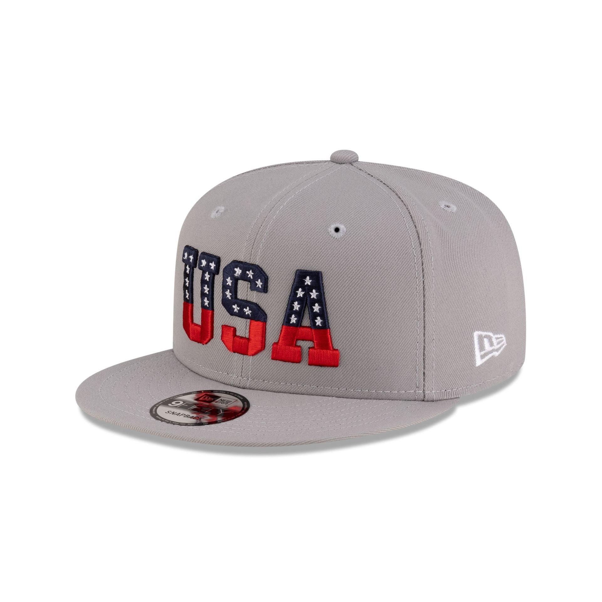 New Era Cap USA Stars Gray 9FIFTY Snapback Hat Male Product Image