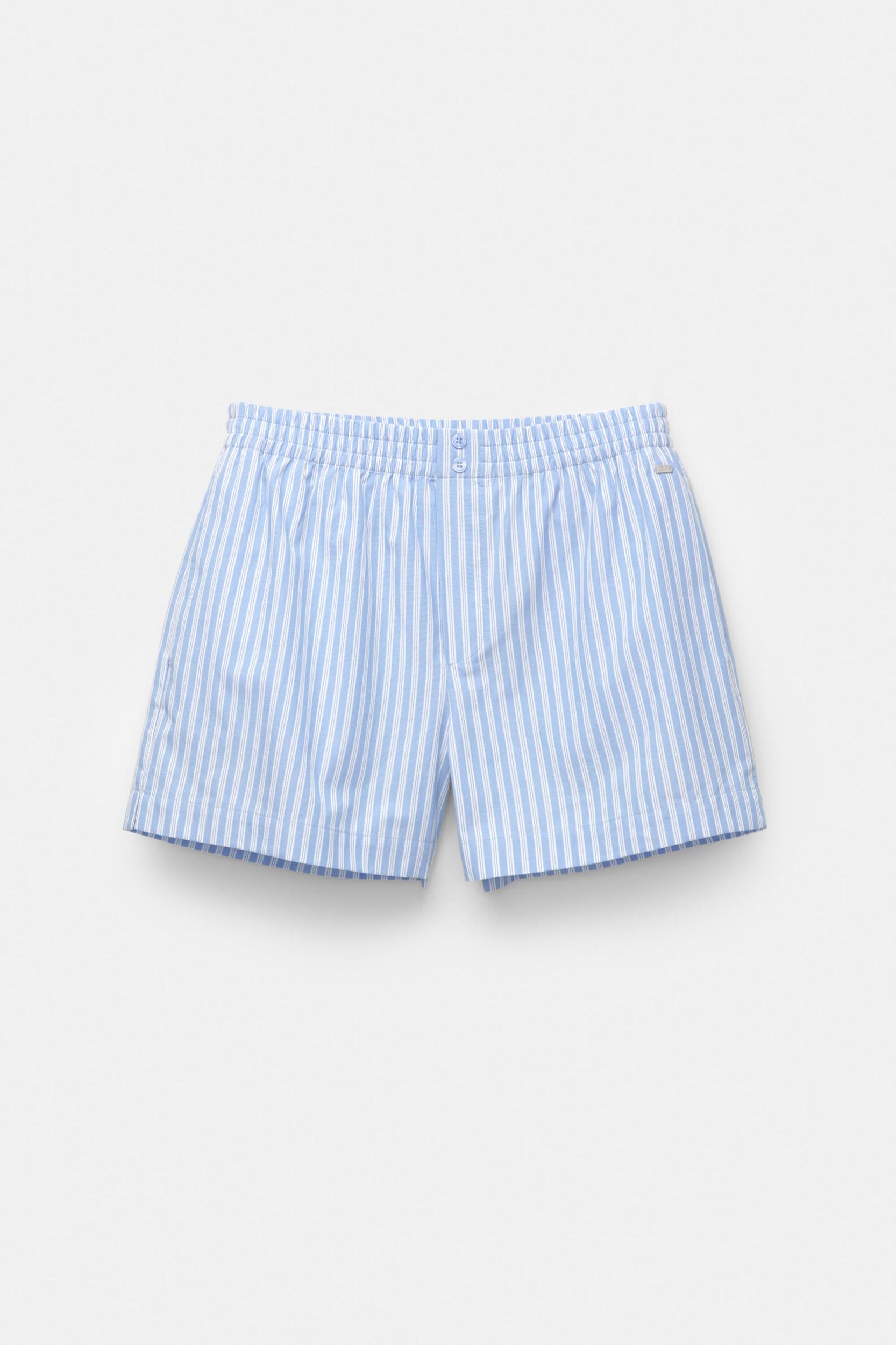 Striped poplin shorts Product Image