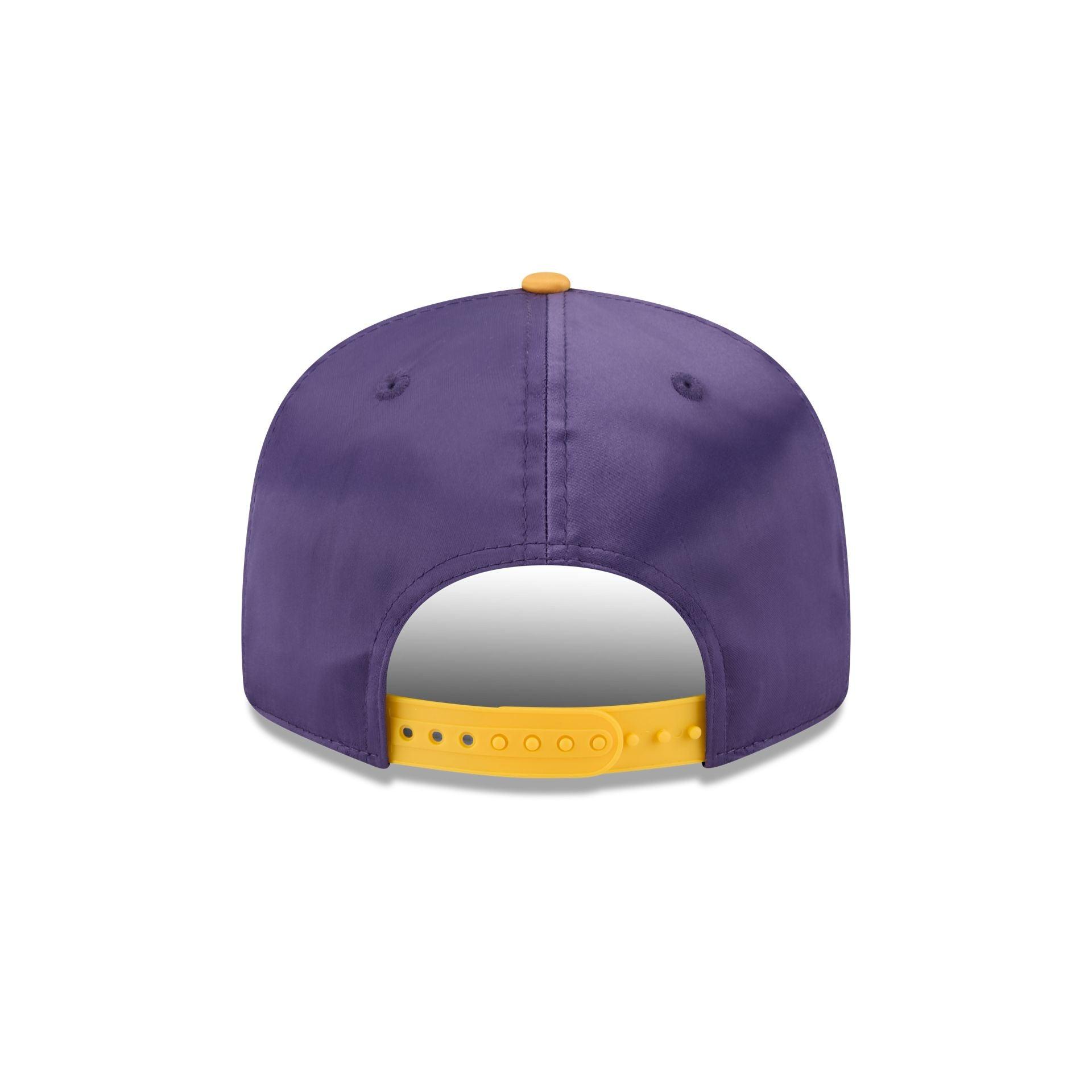 Los Angeles Lakers Satin Pin 9FIFTY Snapback Hat Male Product Image