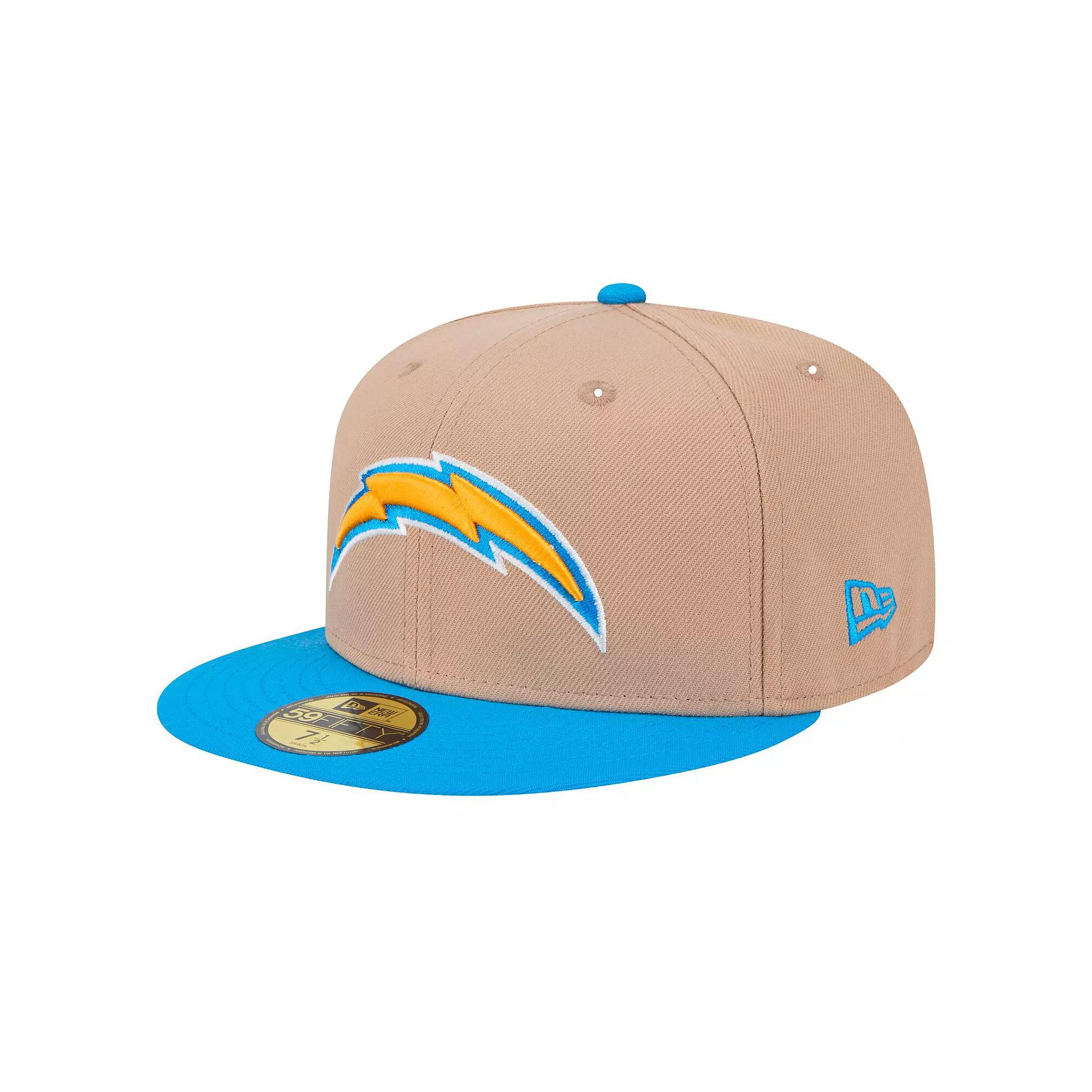 Men's New Era Tan Miami Dolphins  Throwback Logo Main 59FIFTY Fitted Hat, Size: 7 3/4, Team Product Image