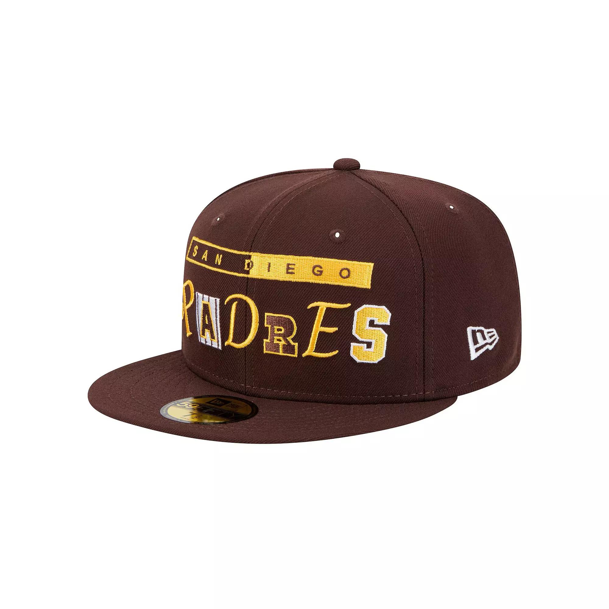 Men's New Era Brown San Diego Padres Ransom 59FIFTY Fitted Hat,  Product Image