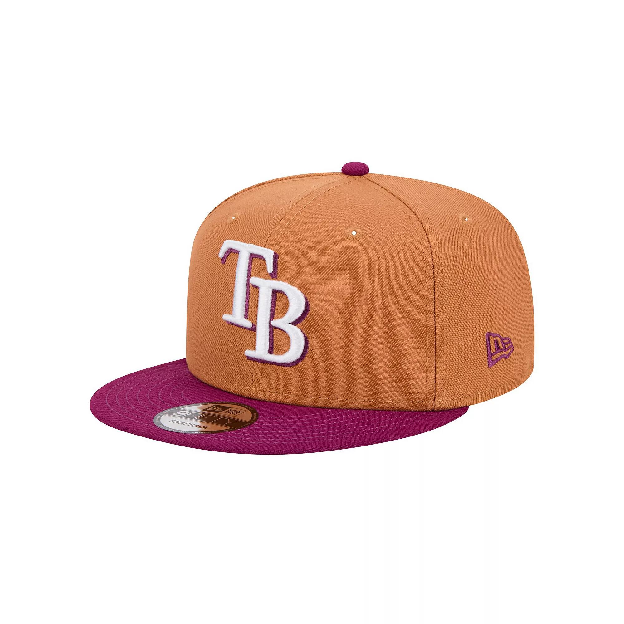 Men's New Era Brown/Purple Tampa Bay Rays Color Pack Two-Tone 9FIFTY Snapback Hat Product Image