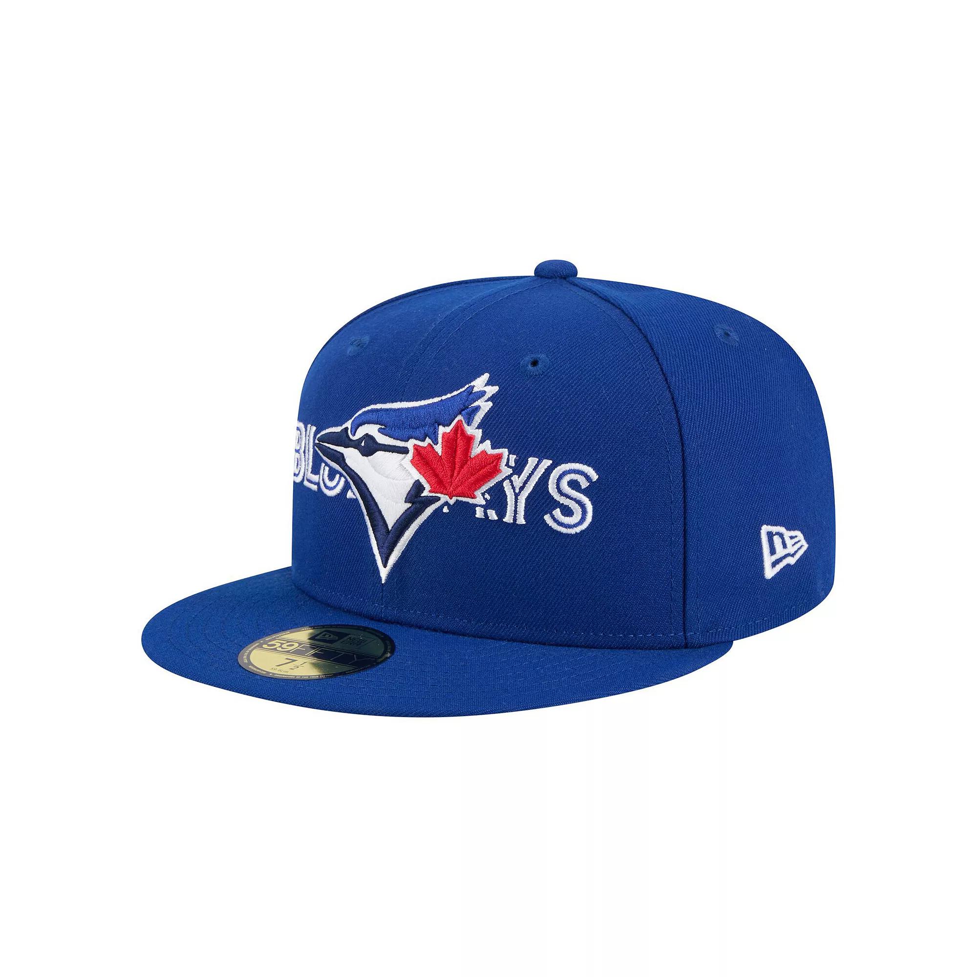 Men's New Era Royal Toronto Blue Jays Overlap 59FIFTY Fitted Hat, Size: 7 1/4, Jay Blue Product Image