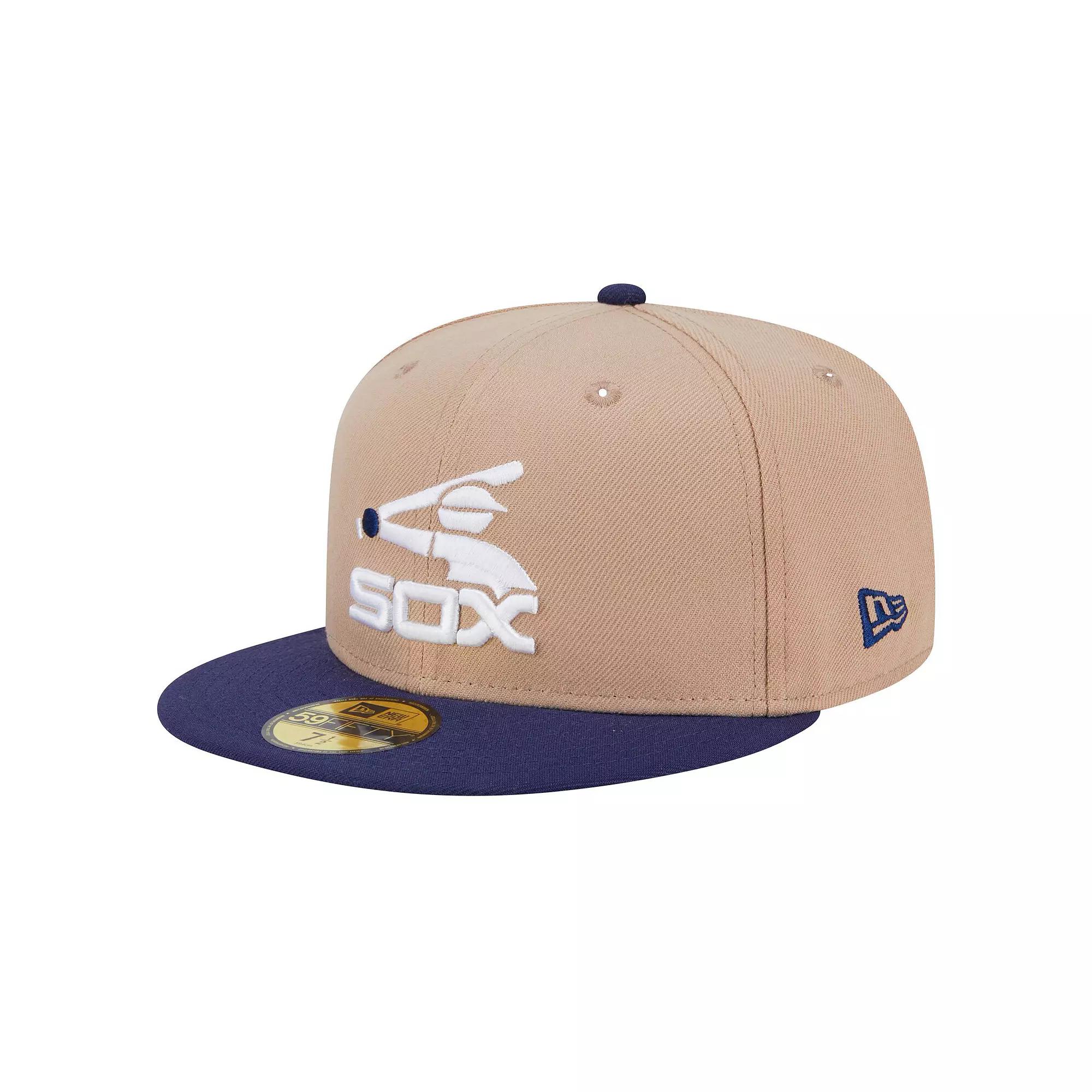 Men's New Era Khaki Chicago White Sox 59FIFTY Fitted Hat, Size: 8, Beig K Product Image