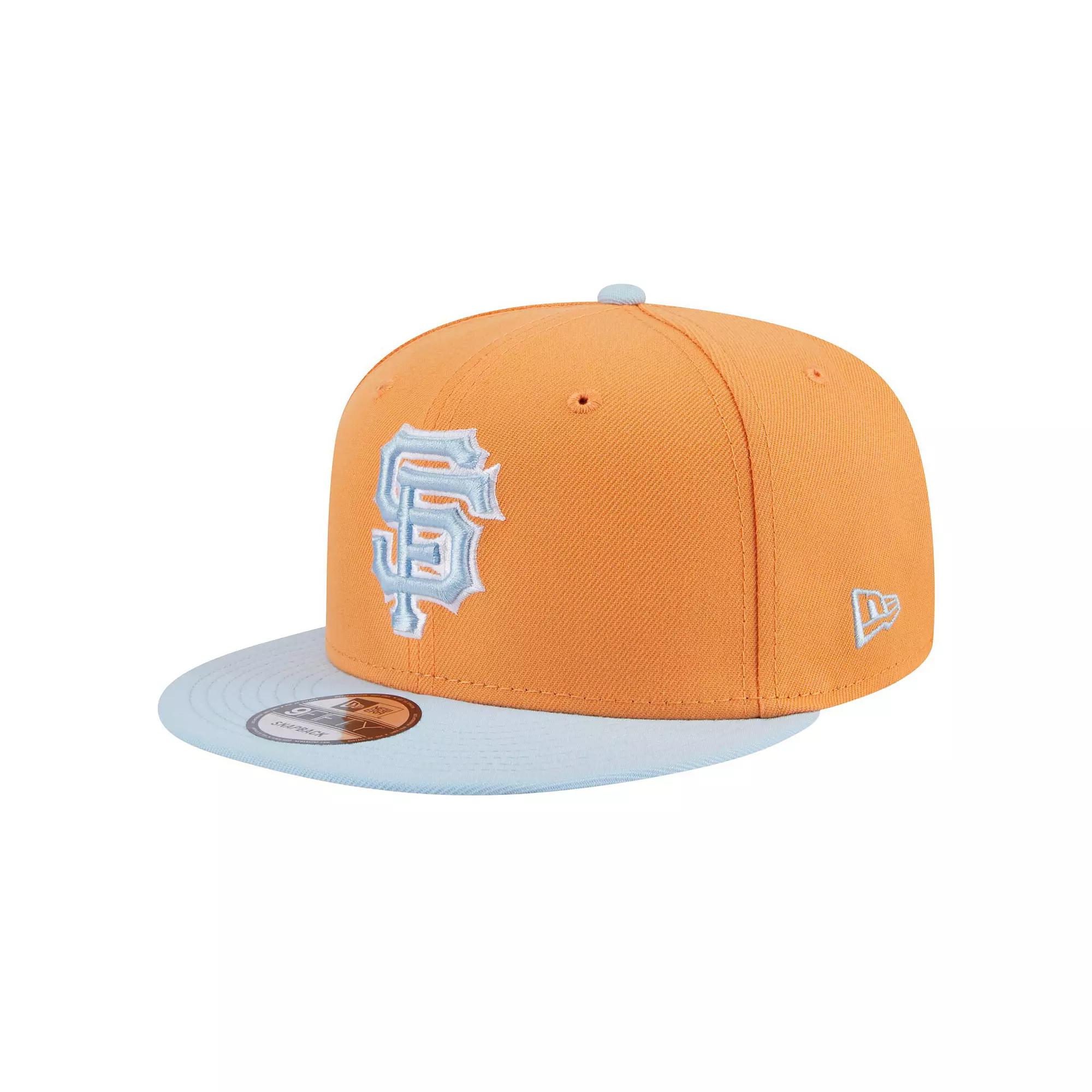Men's New Era Orange San Francisco Giants Spring Color Two-Tone 9FIFTY Snapback Hat Product Image