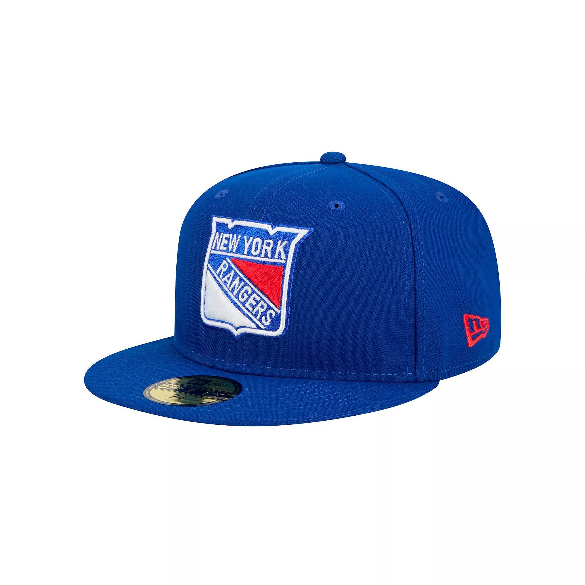 Men's New Era Blue New York Rangers Core 59FIFTY Fitted Hat,  Product Image
