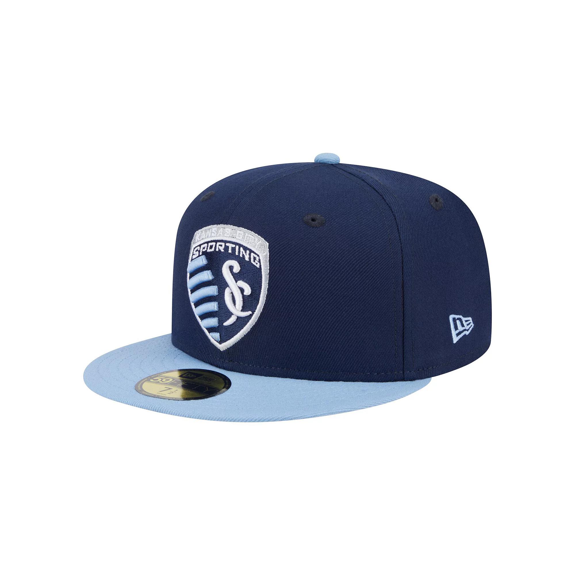 Men's New Era Navy Sporting Kansas City 2025 Kickoff 59FIFTY Fitted Hat,  Product Image
