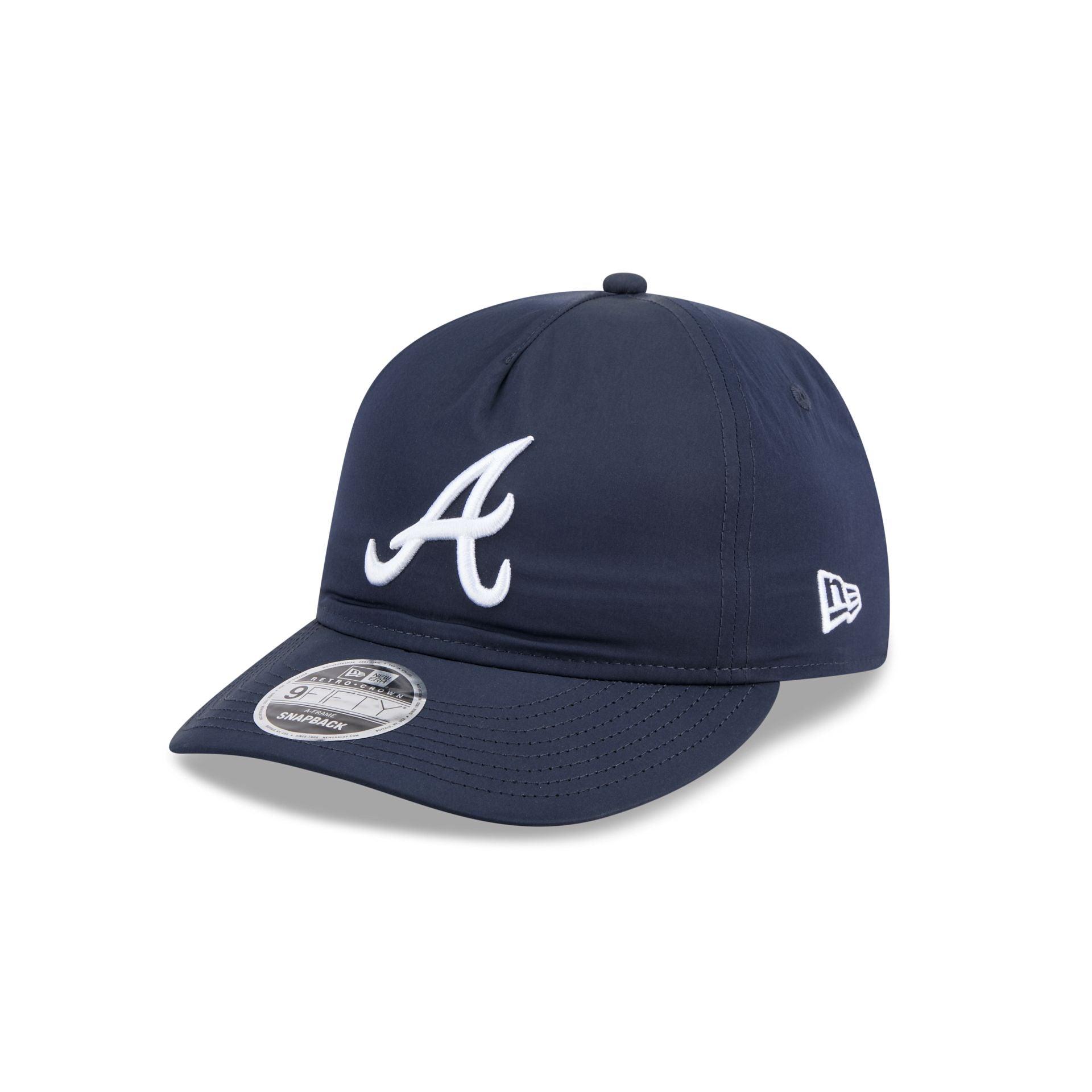 Atlanta Braves Nylon Retro Crown 9FIFTY A-Frame Snapback Hat Male Product Image