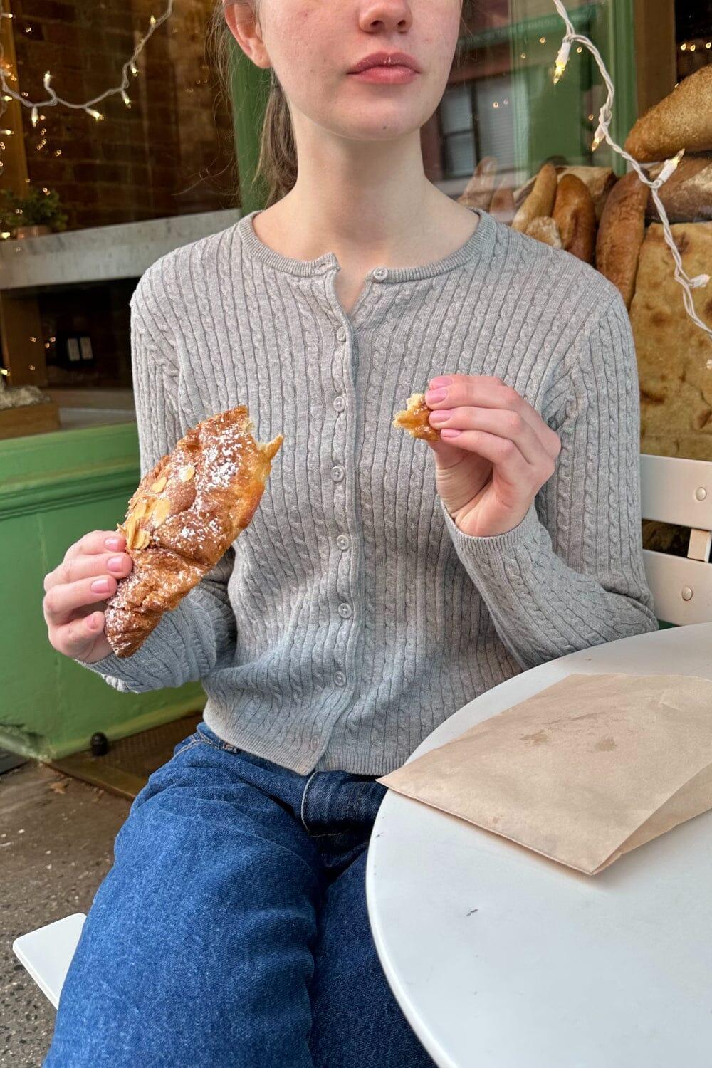 Zoe Cable Knit Cardigan Product Image