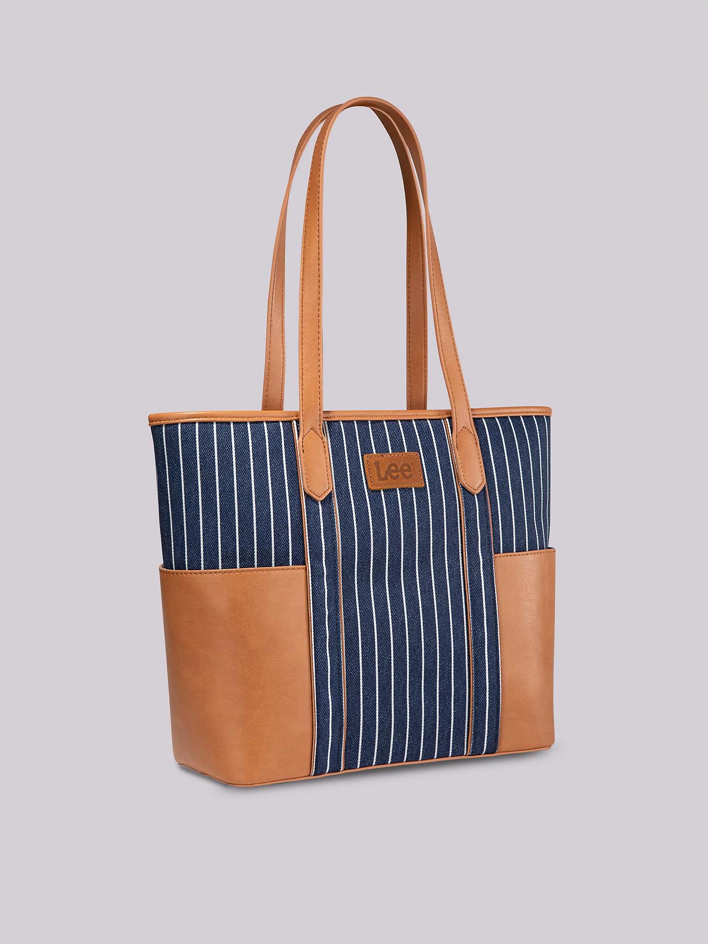 Women's Stripe Logo Tote With Side Pockets | Women's Luggage & Accessories | Lee® Product Image