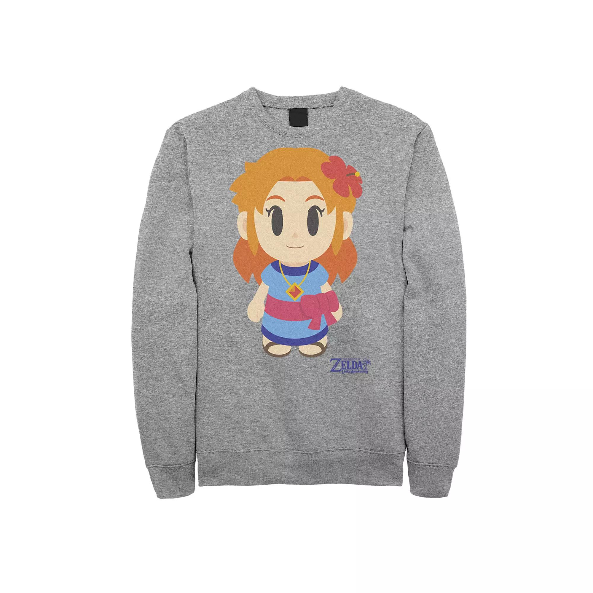 Men's Nintendo Legend Of Zelda Links Awakening Marin Chibi Style Graphic Fleece Pullover,  Product Image