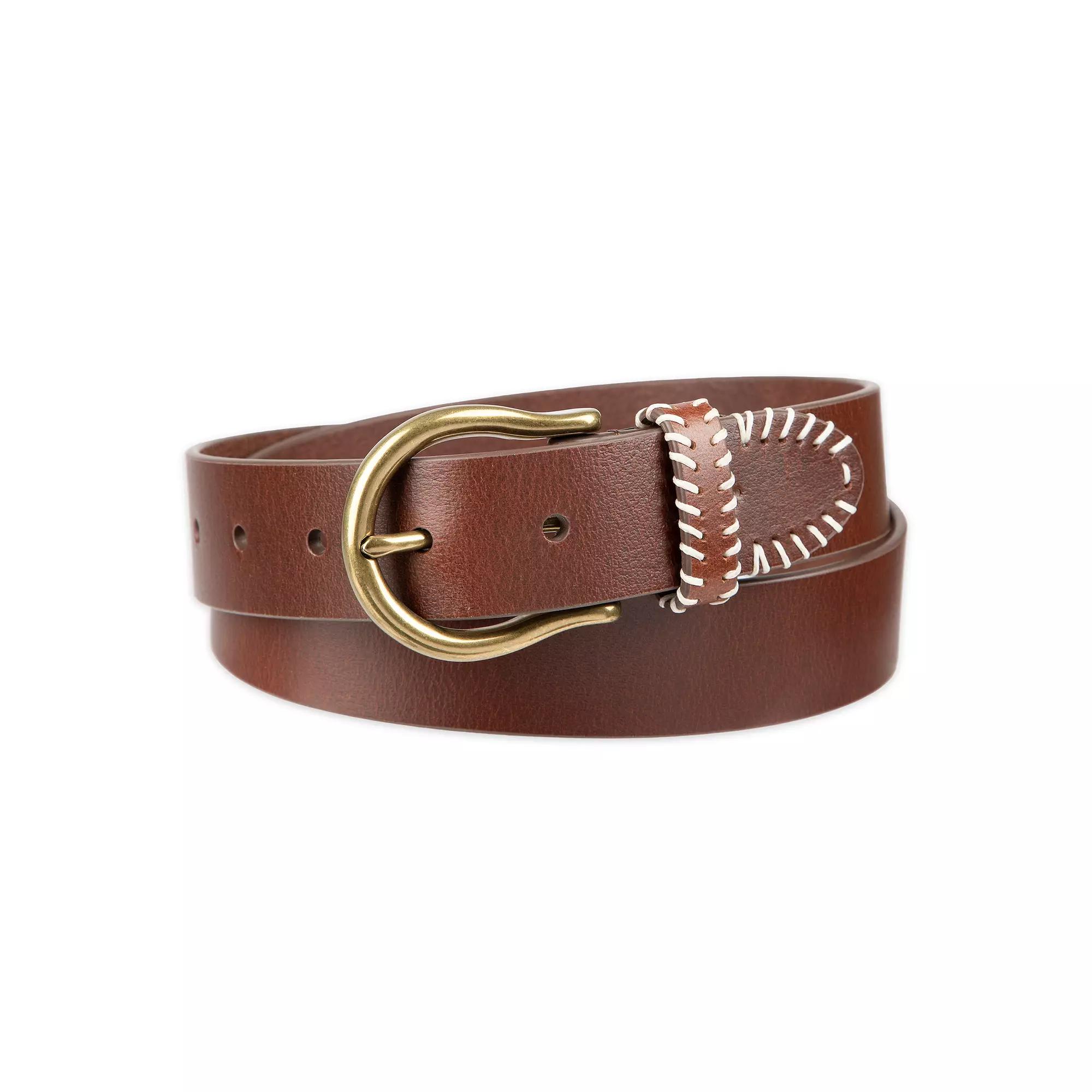 Women's Levi's® Western Genuine Leather Belt, Size: Medium, Lt Brown Product Image