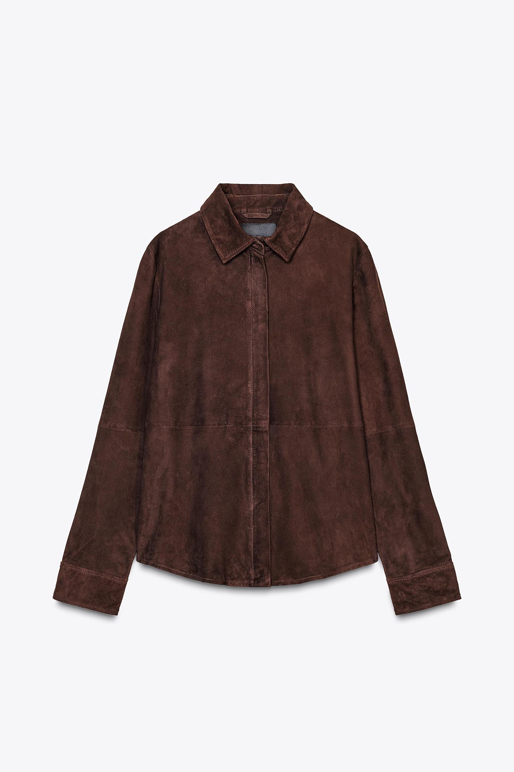 ZW COLLECTION LIMITED EDITION 100% SUEDE OVERSHIRT Product Image