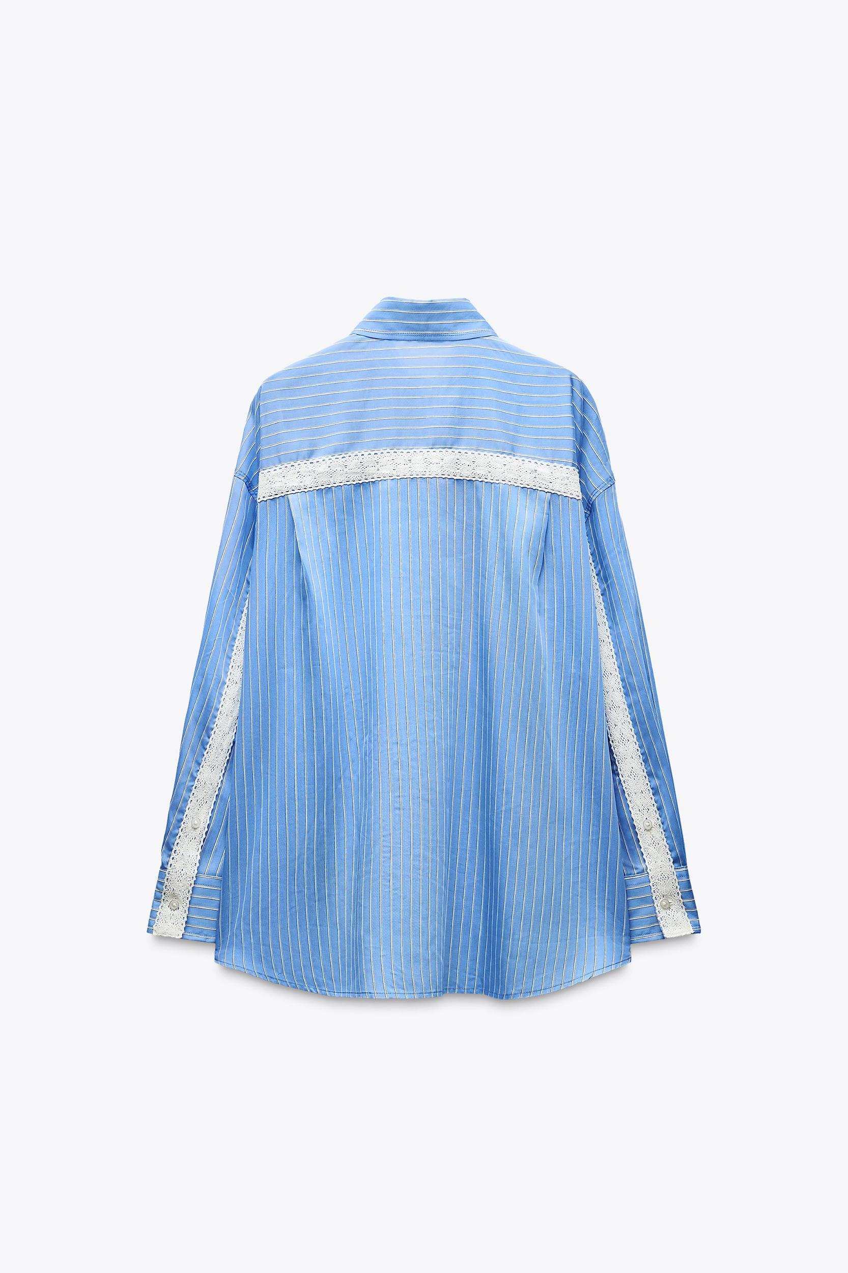 OVERSIZE STRIPED POPLIN SHIRT Product Image