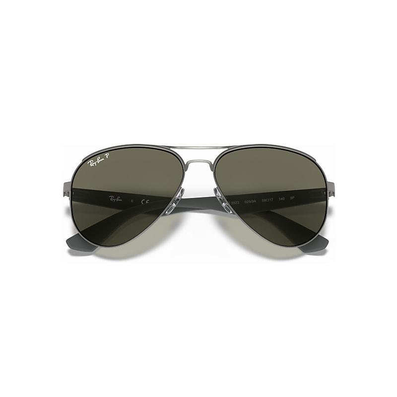 Ray-Ban Aviator Classic Sunglasses Frame Green Lenses Polarized Product Image