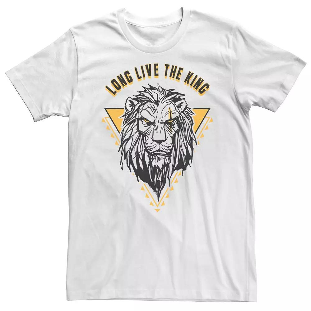 Big & Tall Disney The Lion King Live Action Scar Long Live The King Tee, Men's,  Product Image