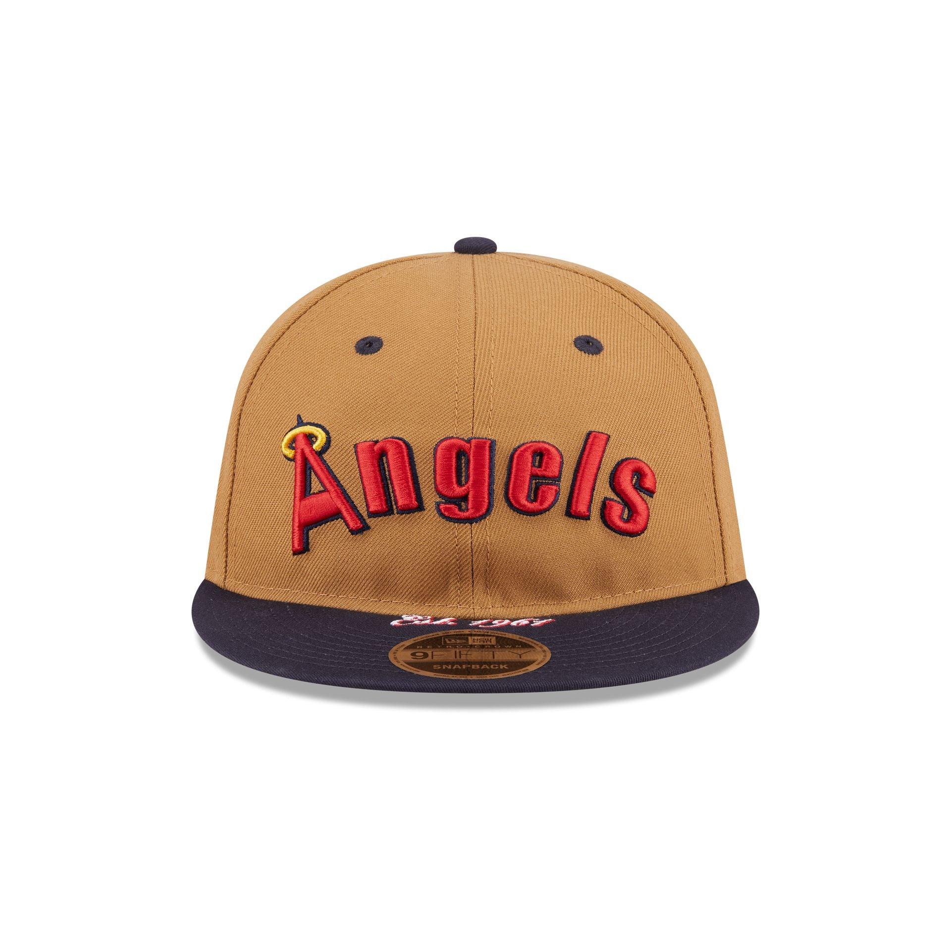 Los Angeles Angels Wheat Retro Crown 9FIFTY Snapback Hat Male Product Image