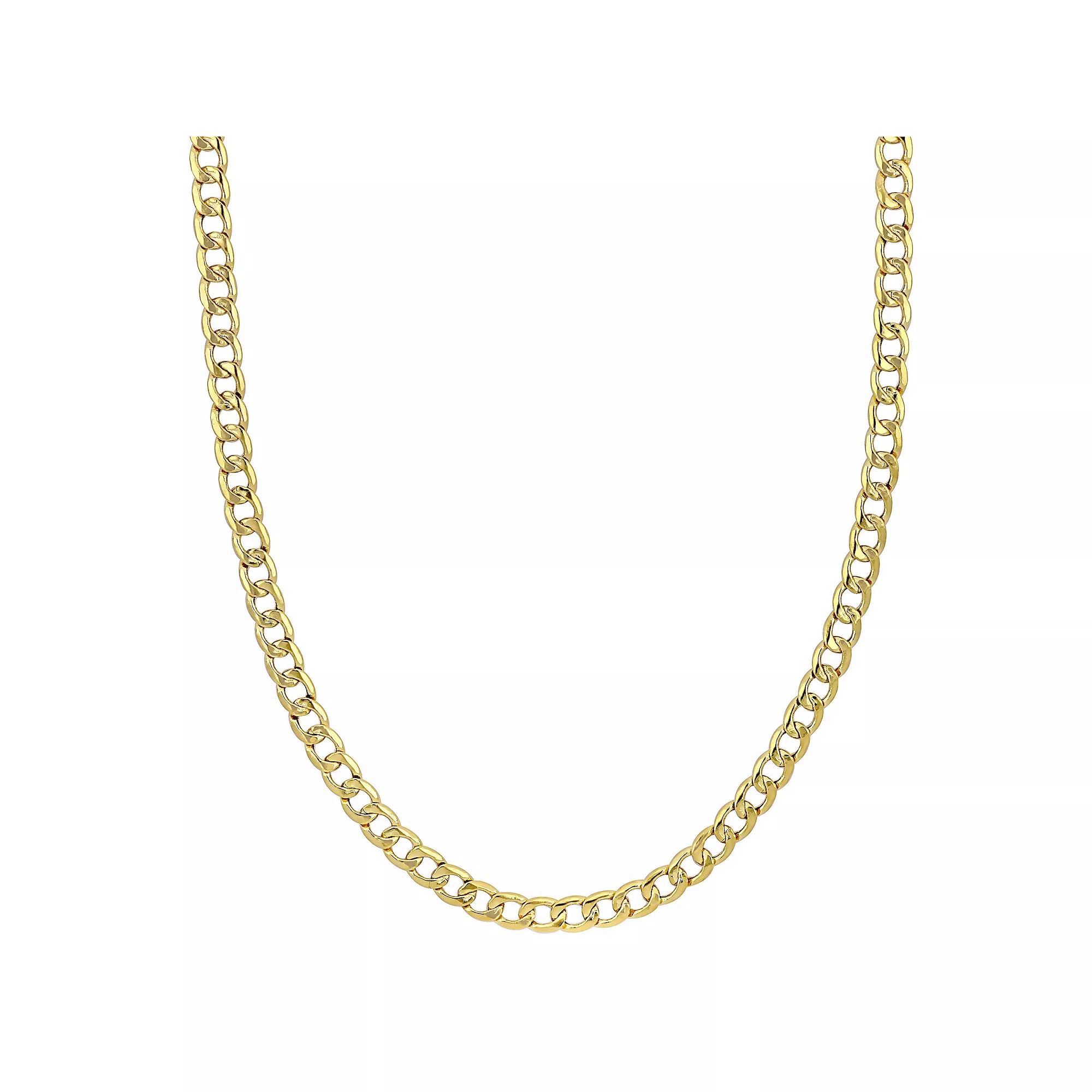 Stella Grace 14k Gold Curb Link Chain Necklace, Women's, Size: 18" Product Image