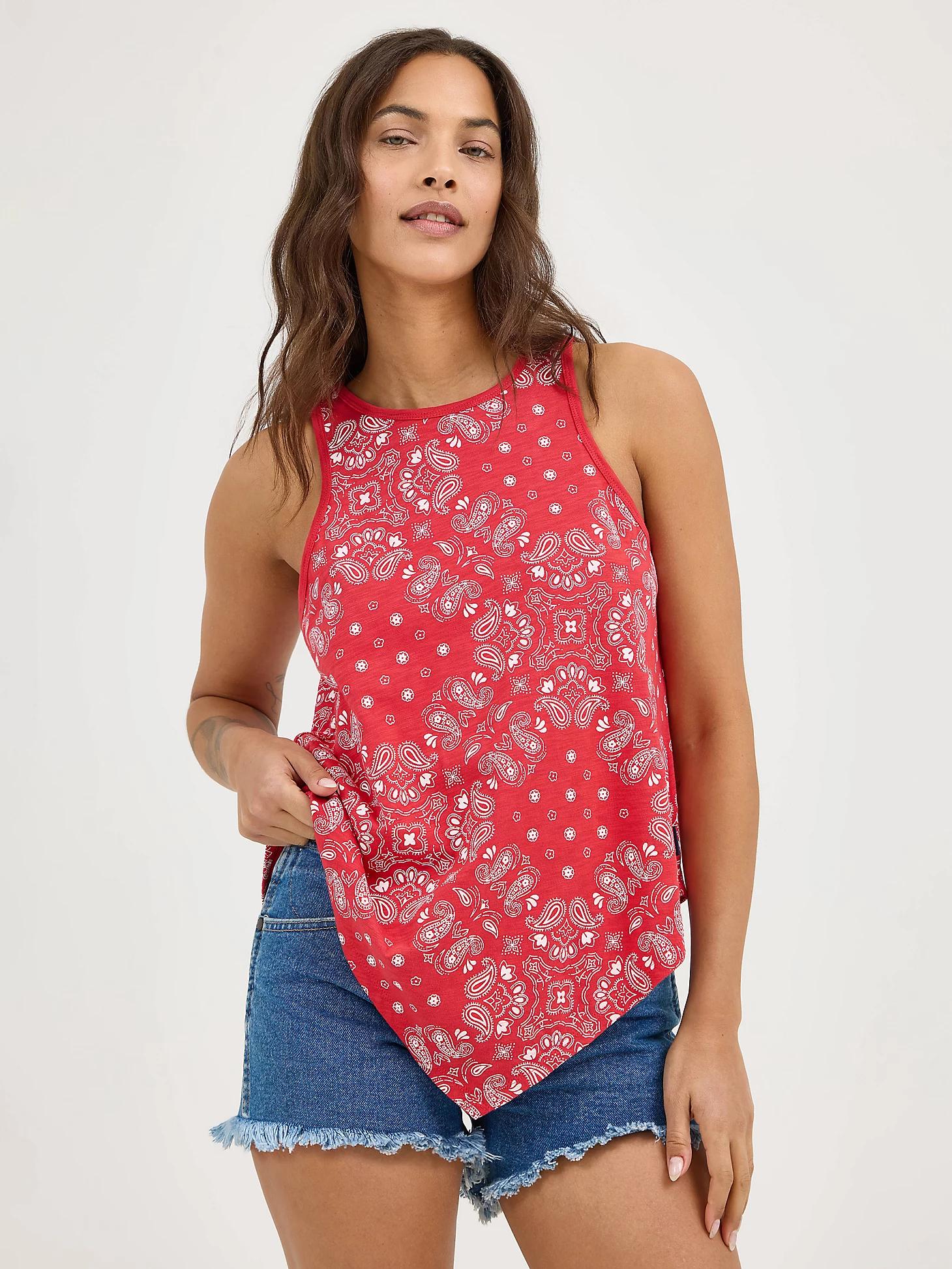 Women's Wrangler Allover Bandana Print Tank Product Image